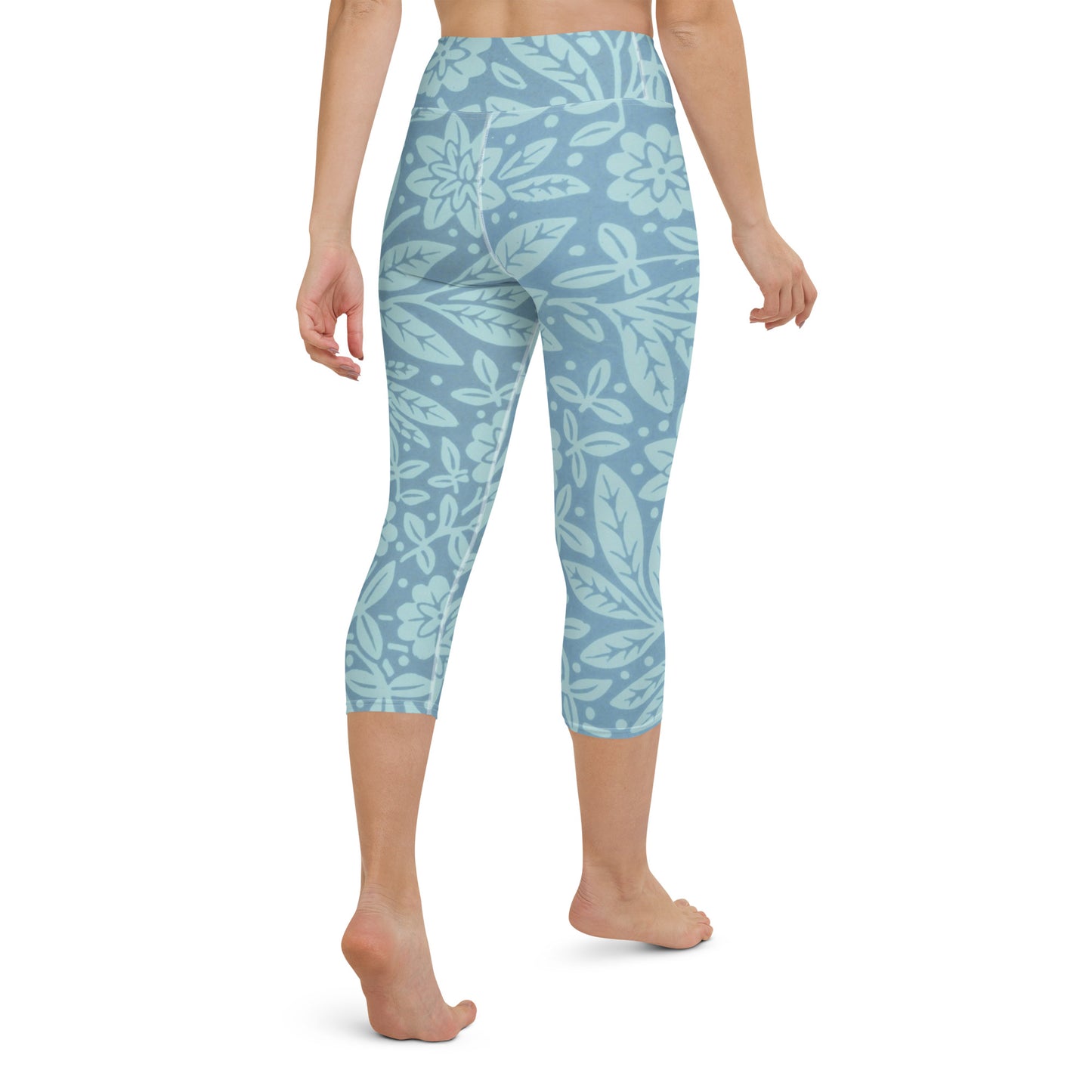 William Morris print yoga capri leggings