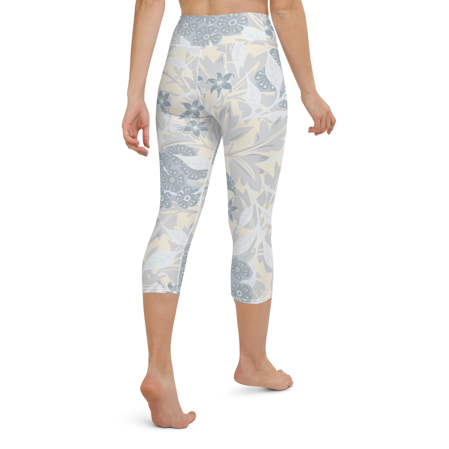 William Morris print yoga capri leggings