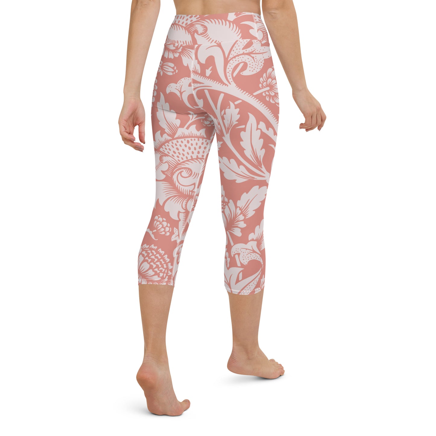 William Morris print yoga capri leggings