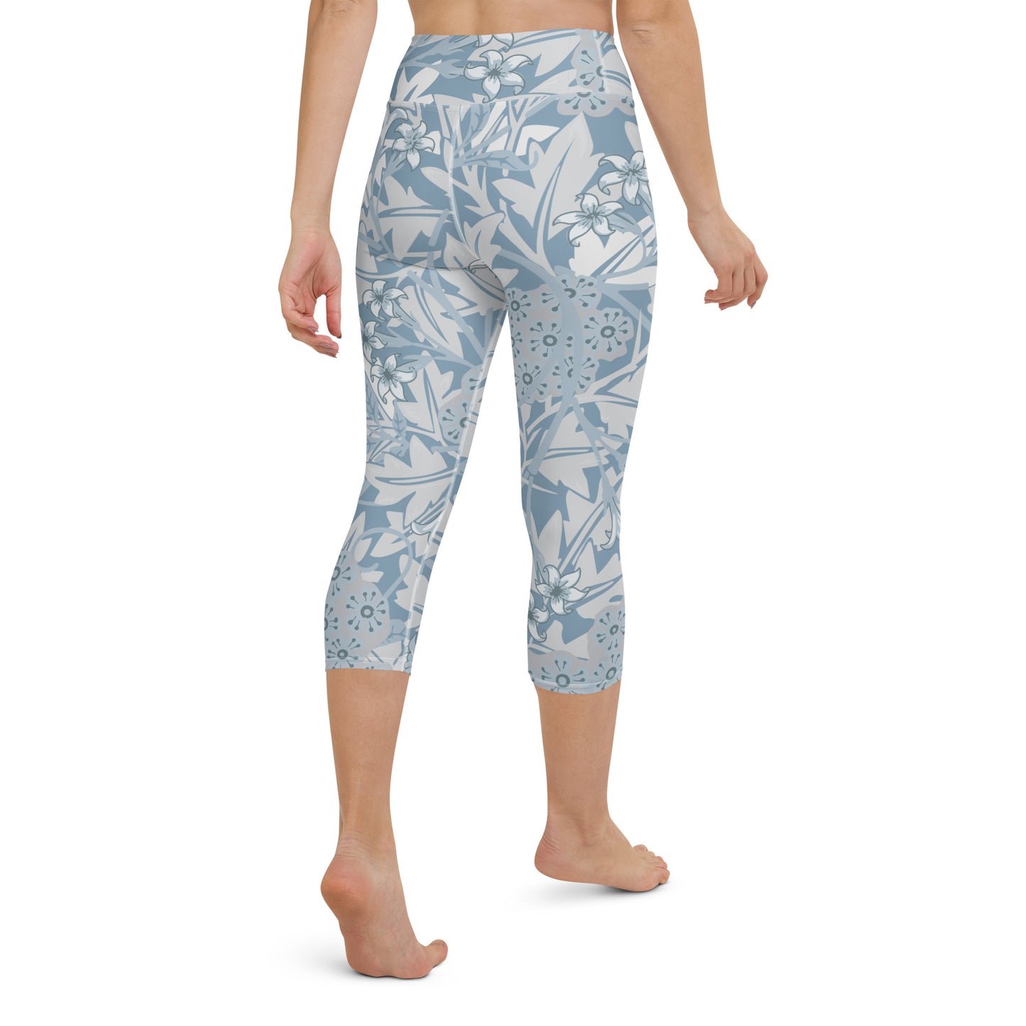 William Morris print yoga capri leggings