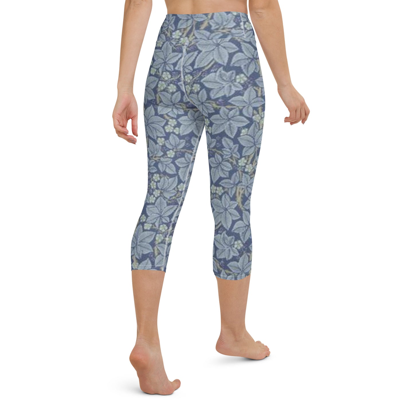 William Morris print yoga capri leggings