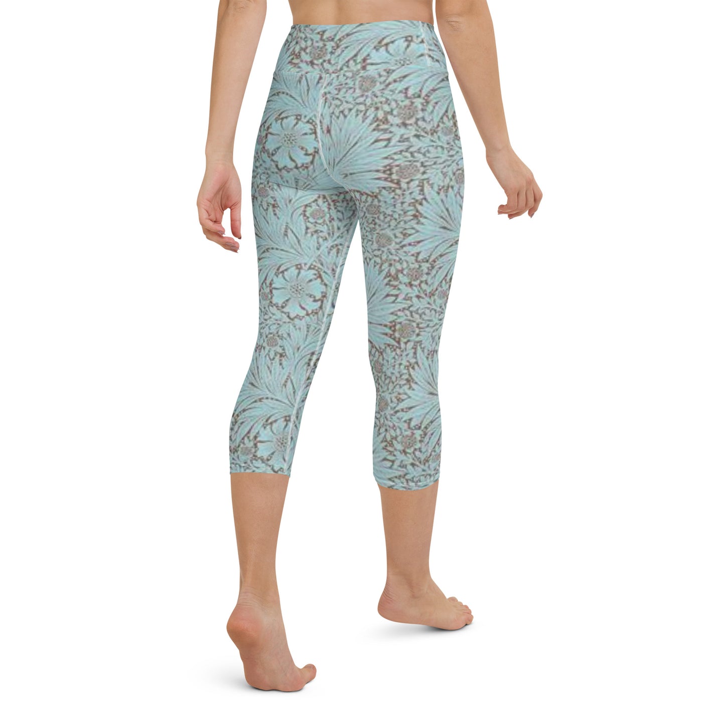 William Morris print yoga capri leggings