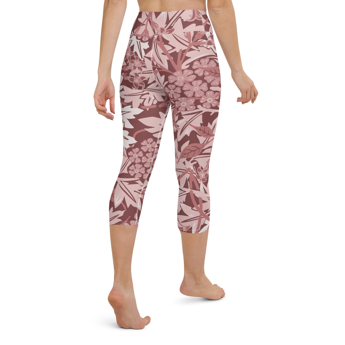 William Morris print yoga capri leggings