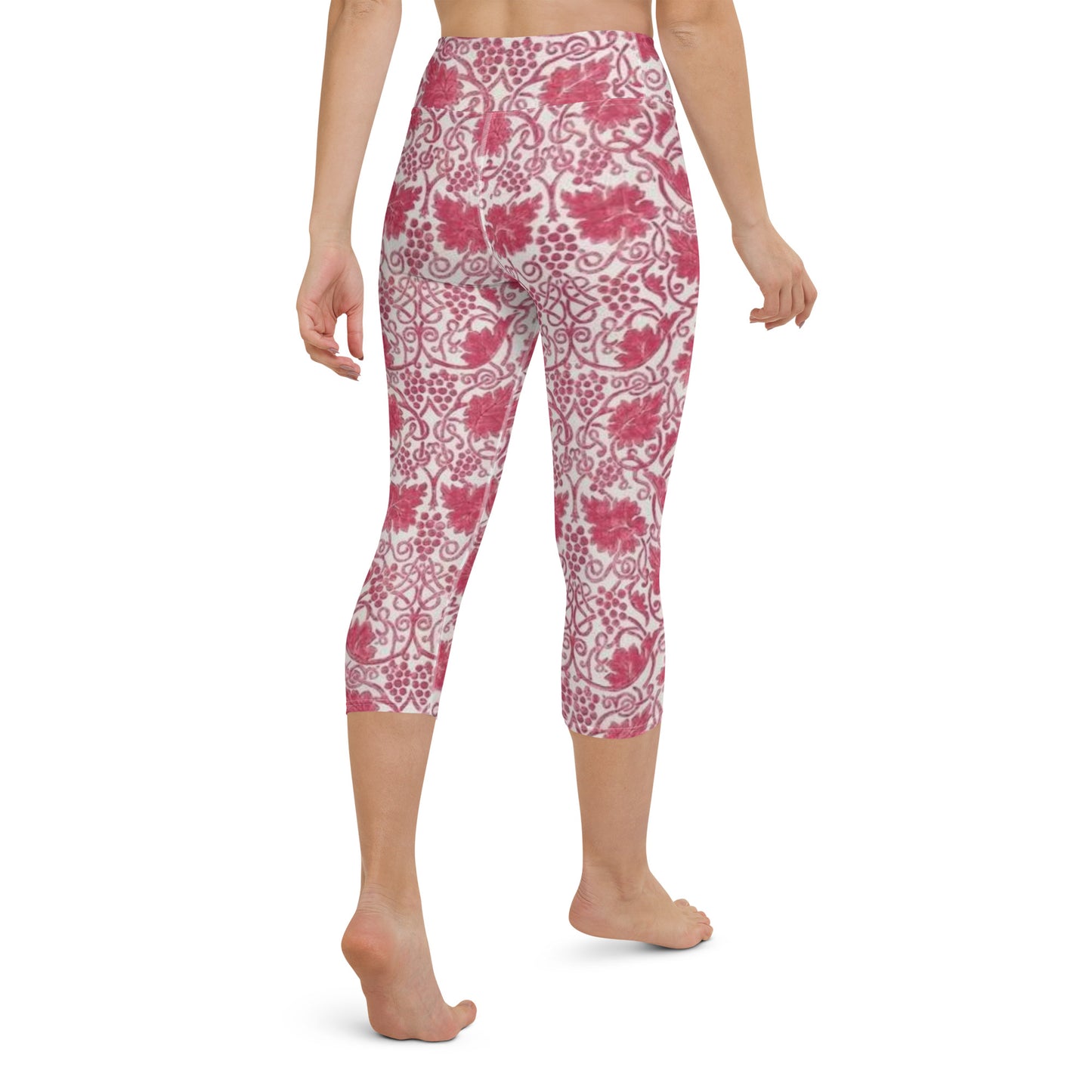 William Morris print yoga capri leggings