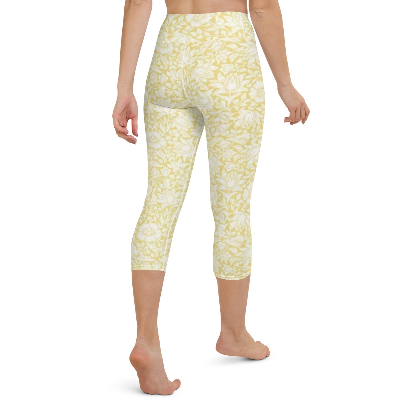 William Morris print yoga capri leggings