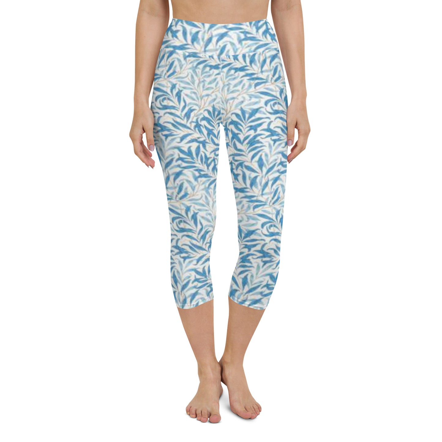 William Morris print yoga capri leggings