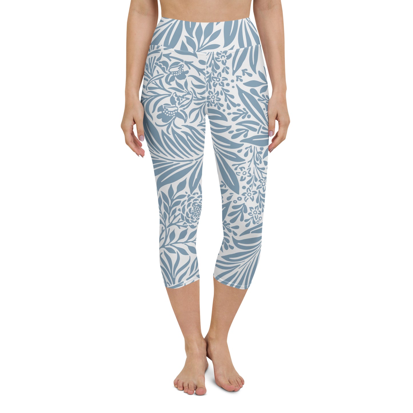 William Morris print yoga capri leggings