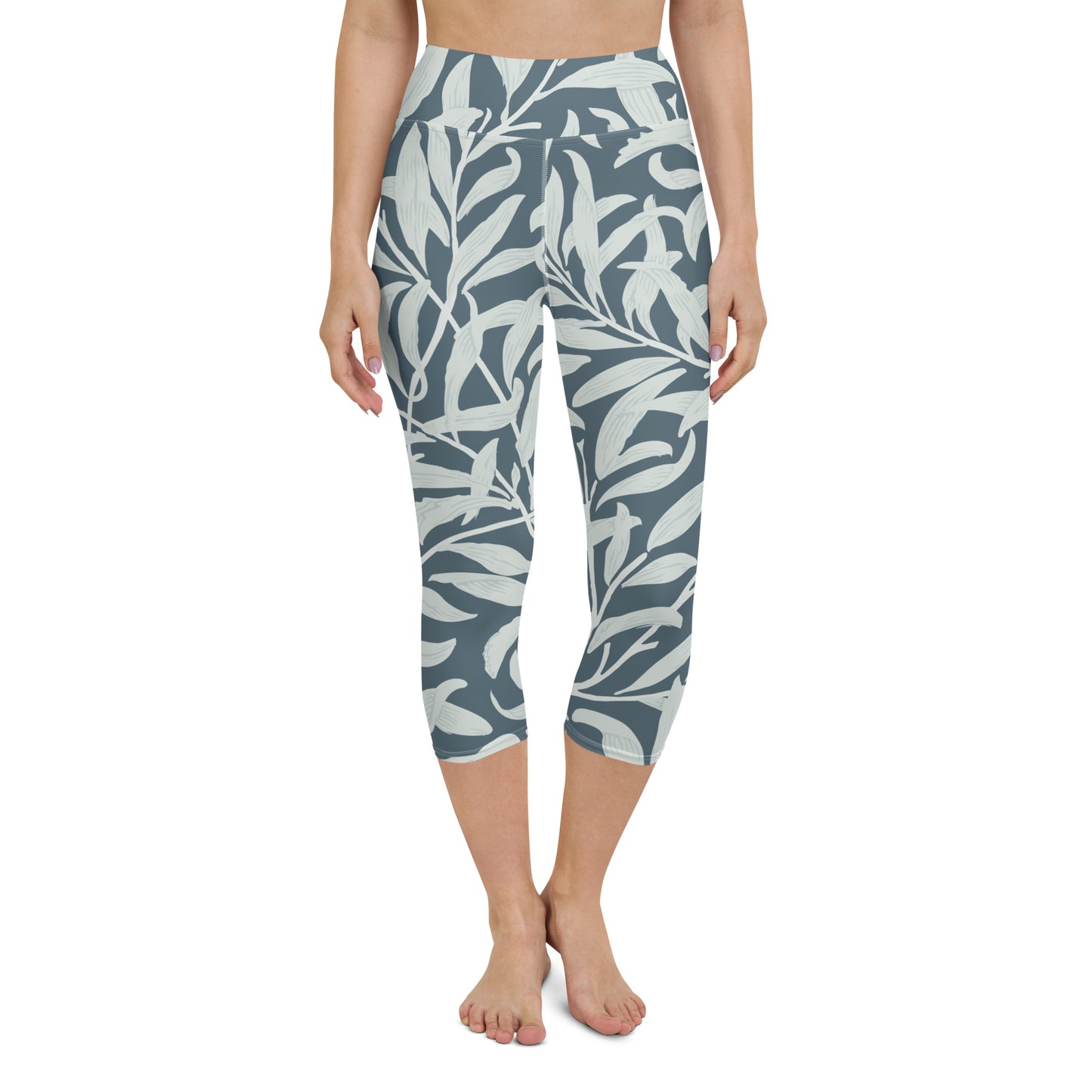 William Morris print yoga capri leggings