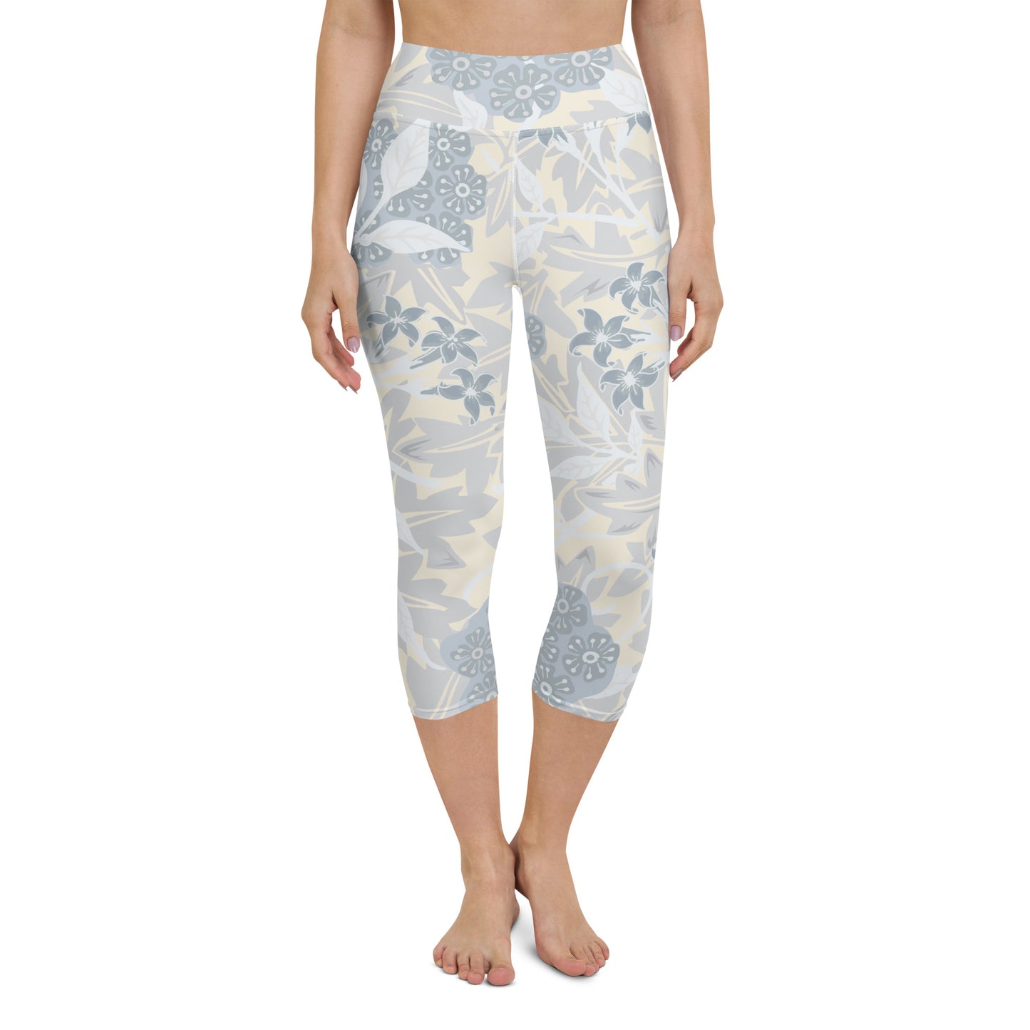 William Morris print yoga capri leggings