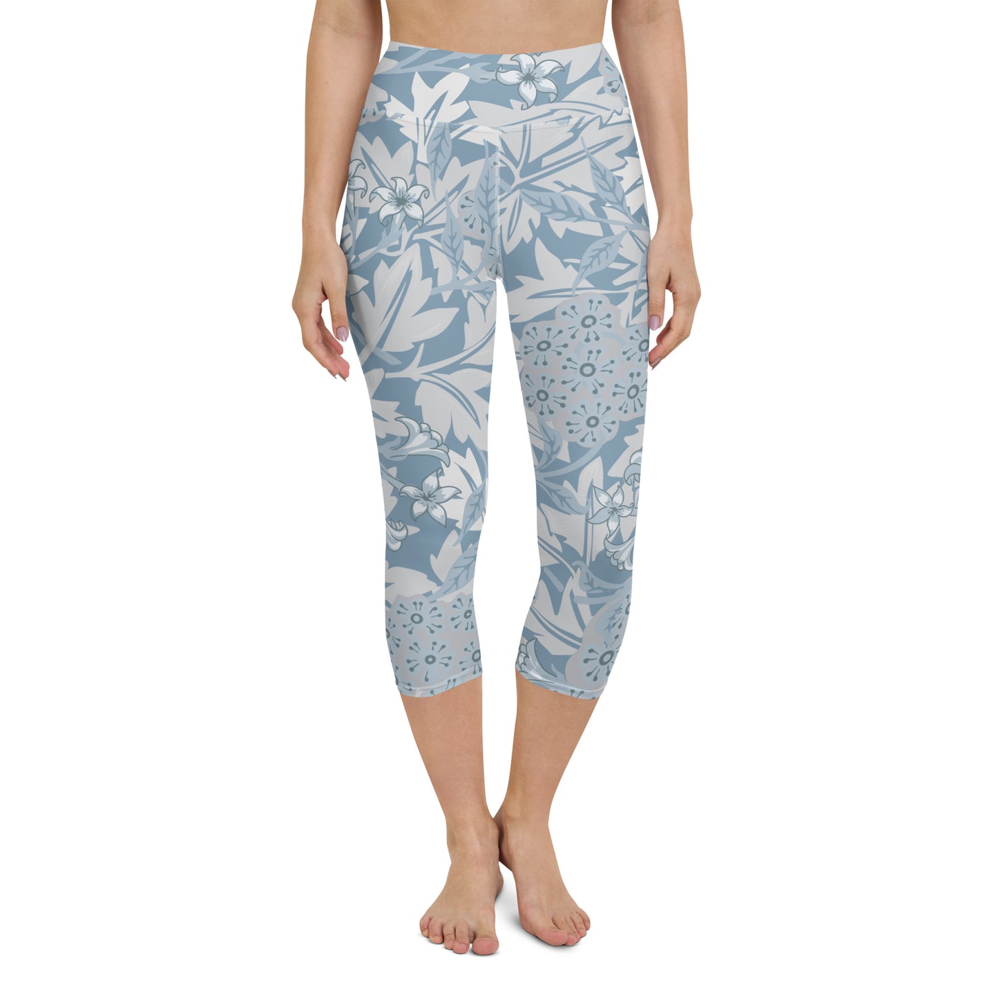 William Morris print yoga capri leggings