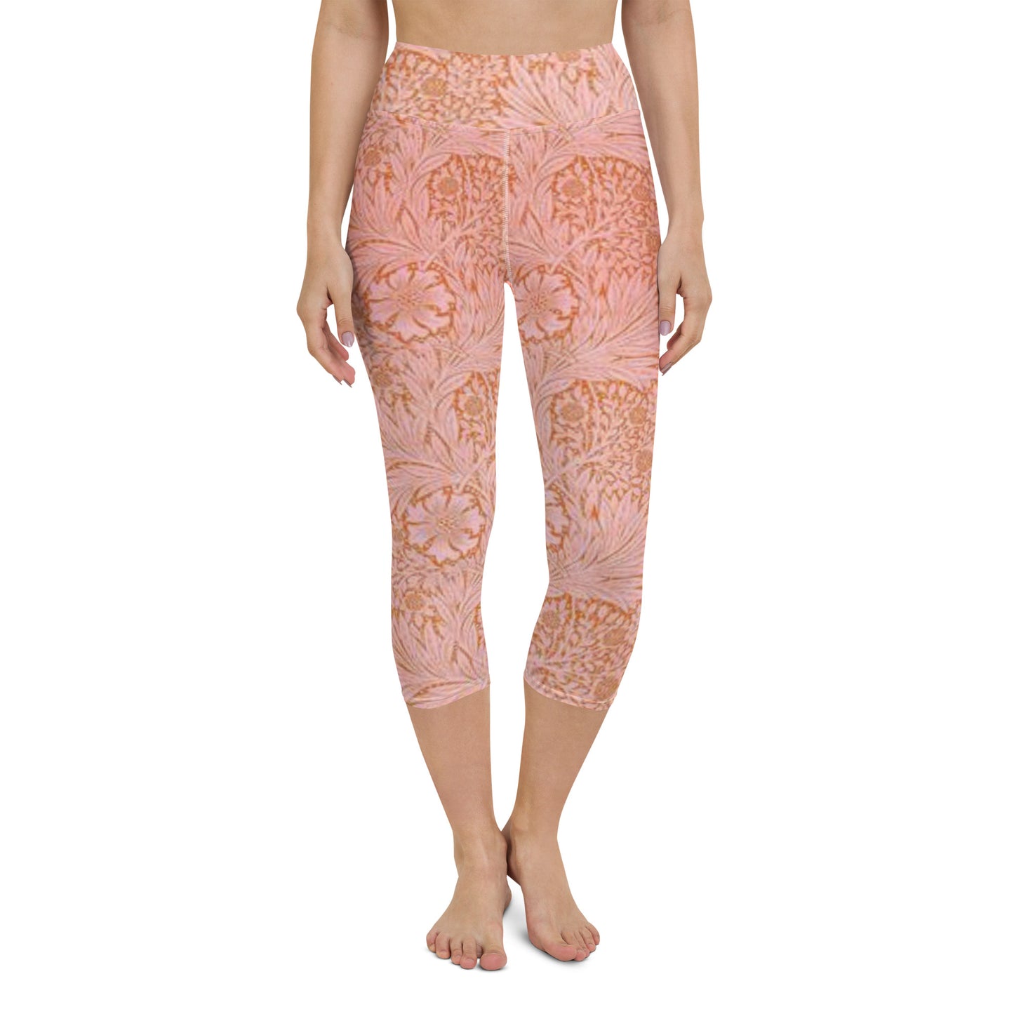 William Morris print yoga capri leggings