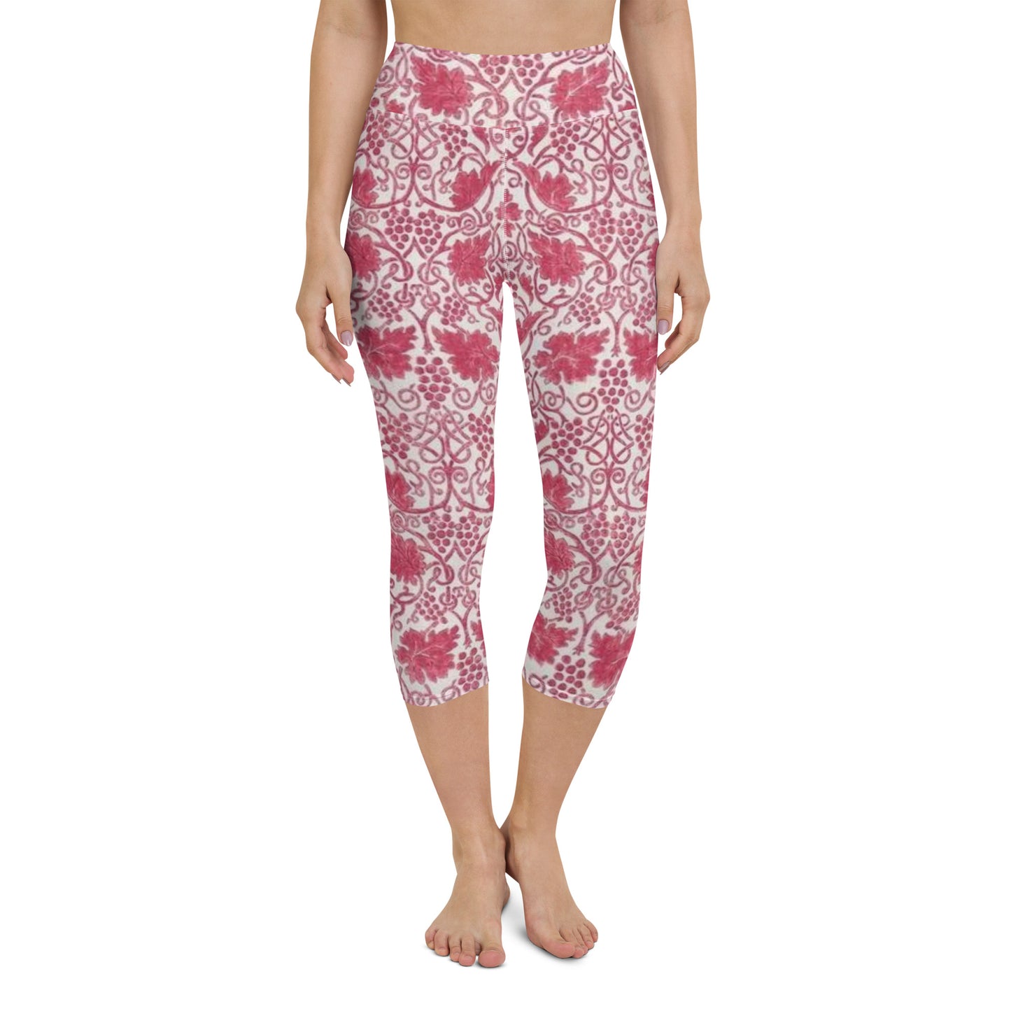 William Morris print yoga capri leggings