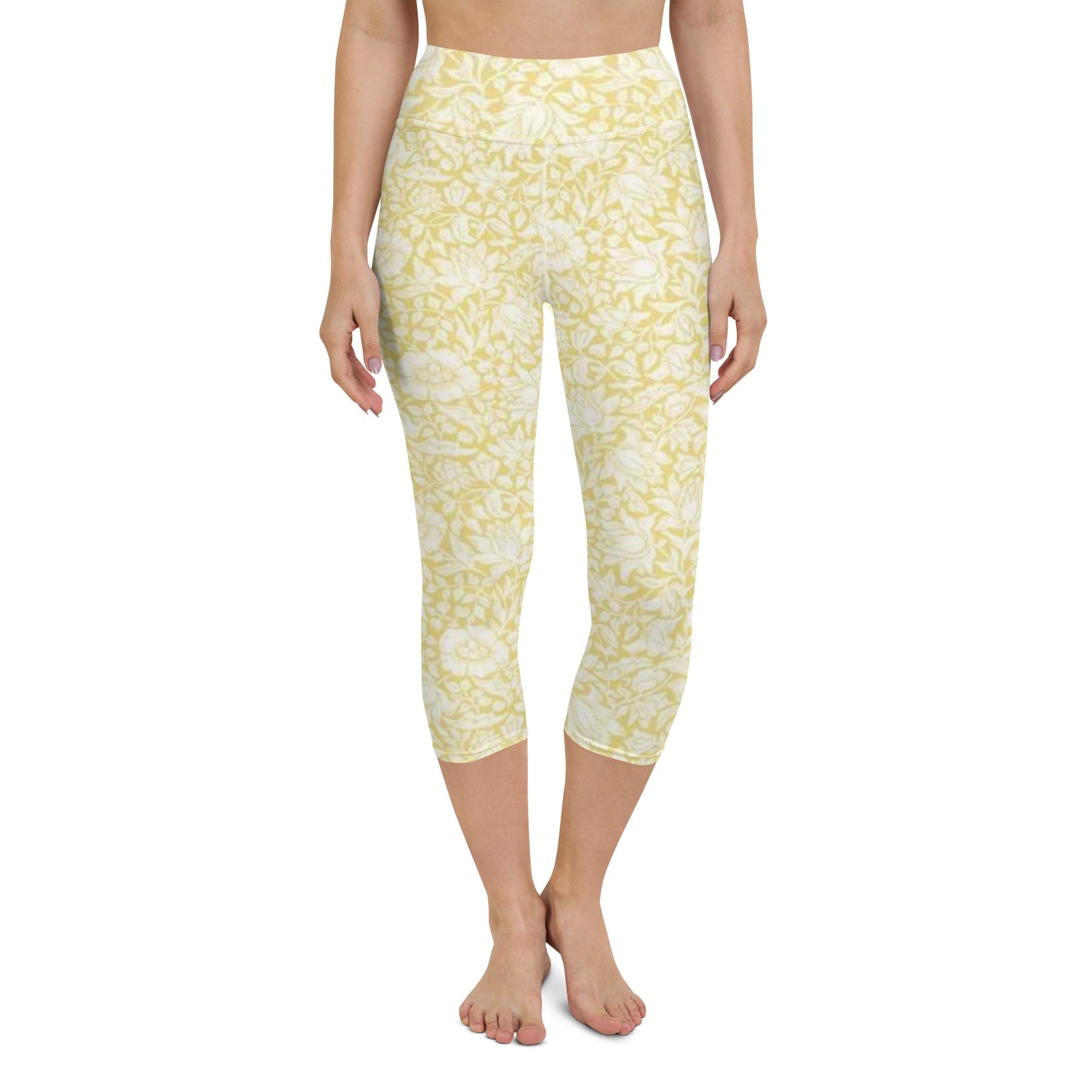 William Morris print yoga capri leggings