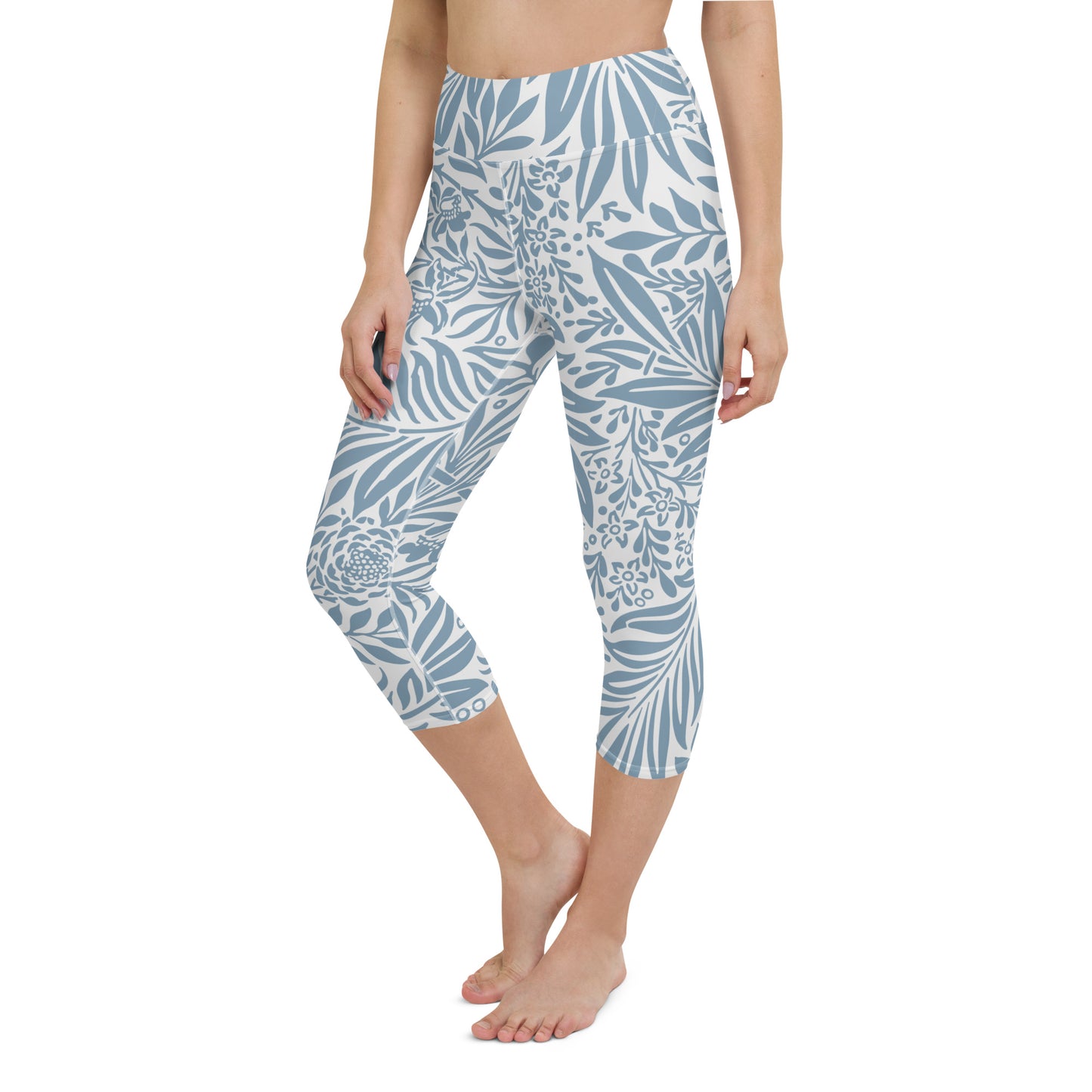 William Morris print yoga capri leggings