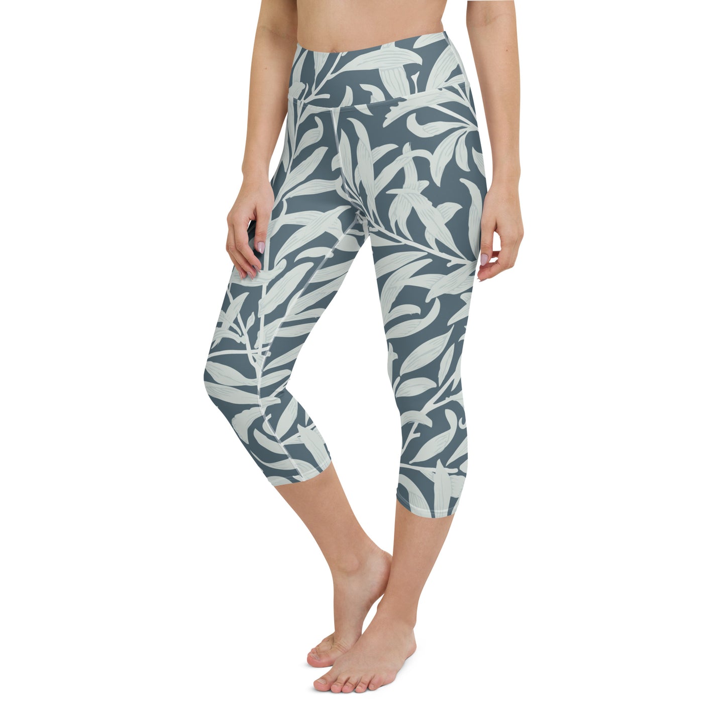 William Morris print yoga capri leggings