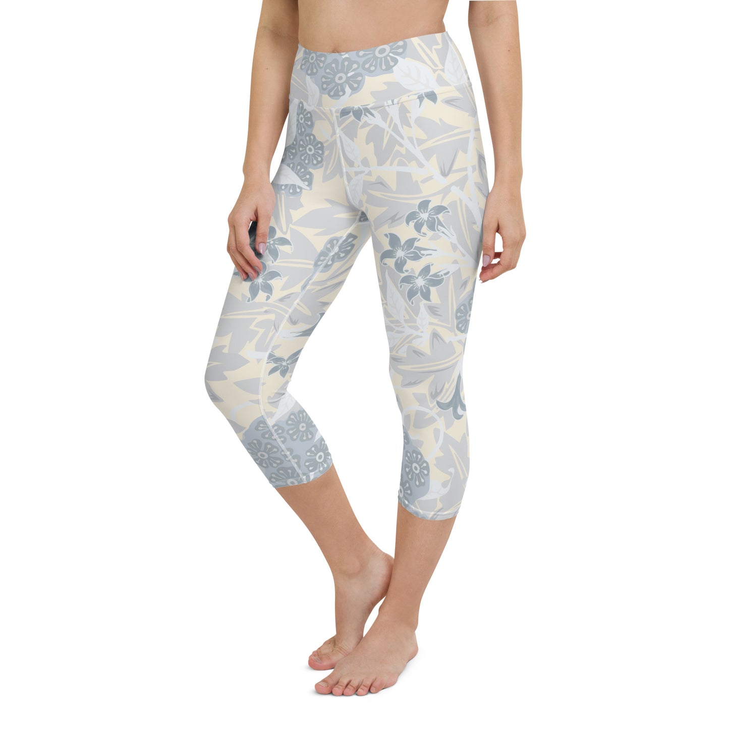 William Morris print yoga capri leggings