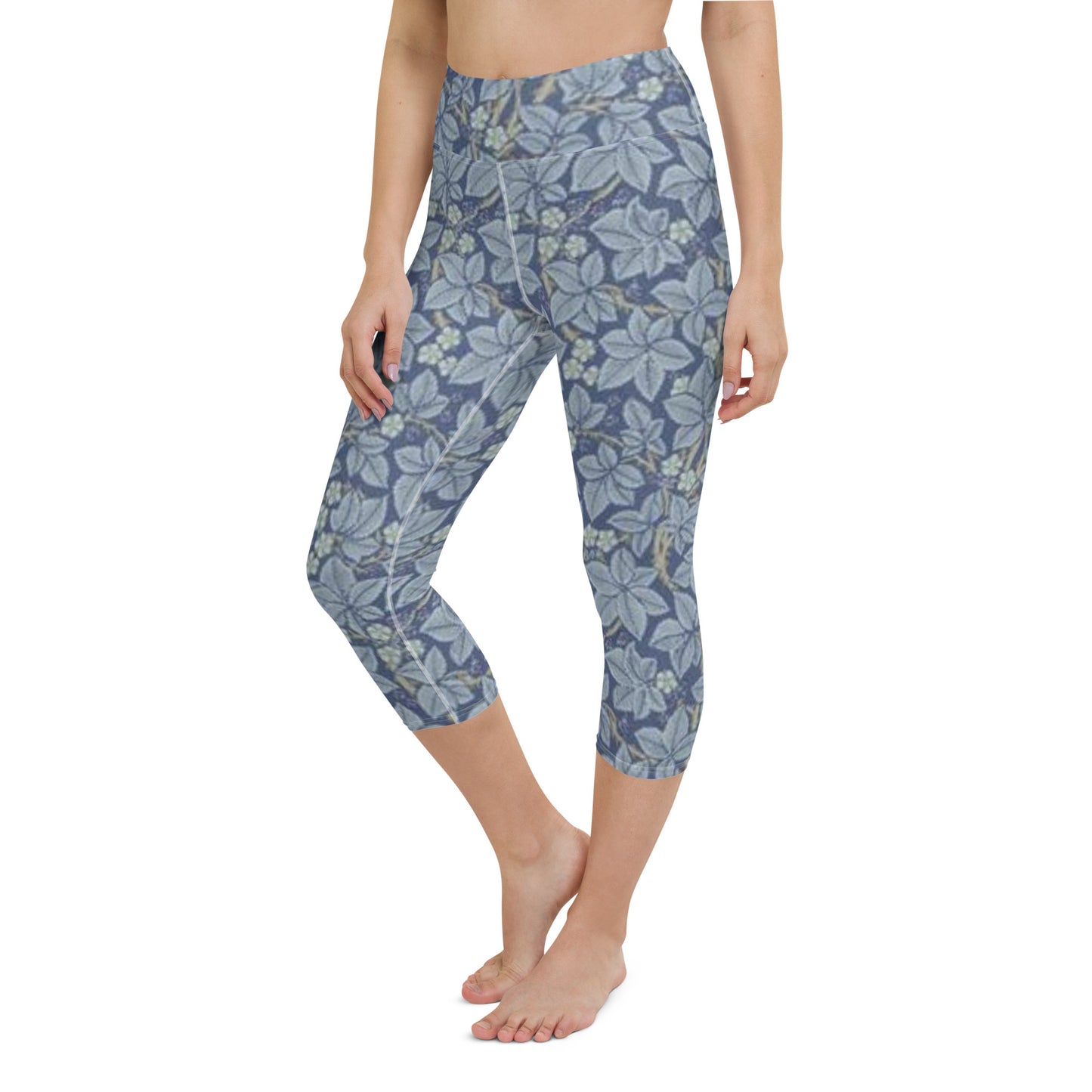 William Morris print yoga capri leggings