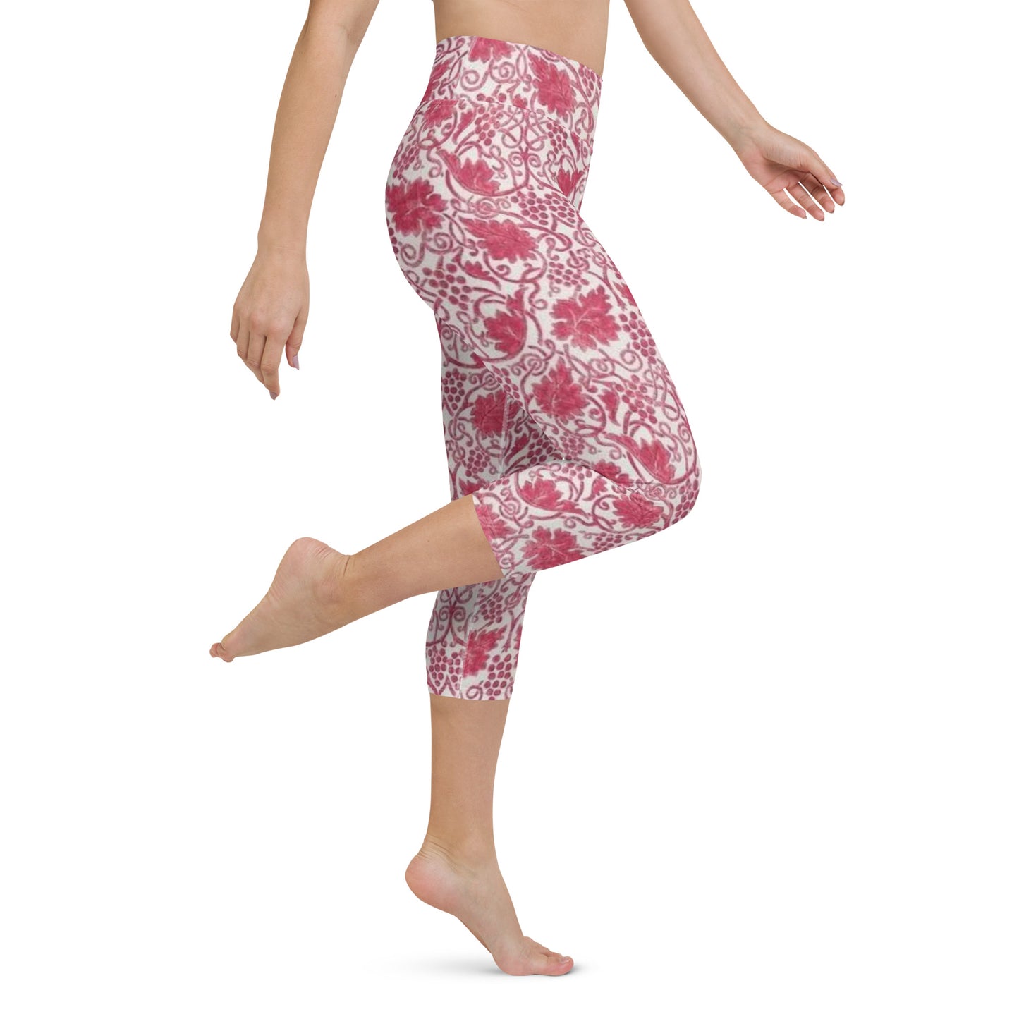 William Morris print yoga capri leggings