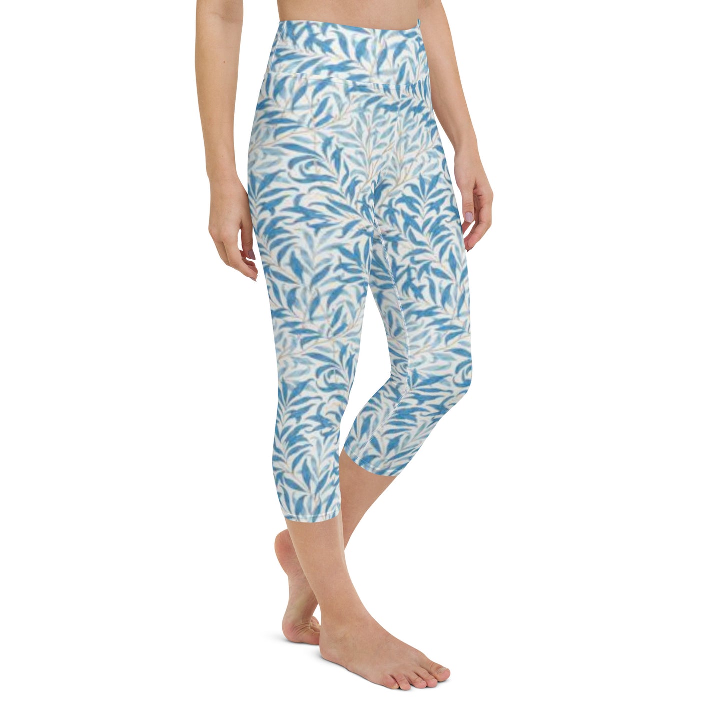 William Morris print yoga capri leggings