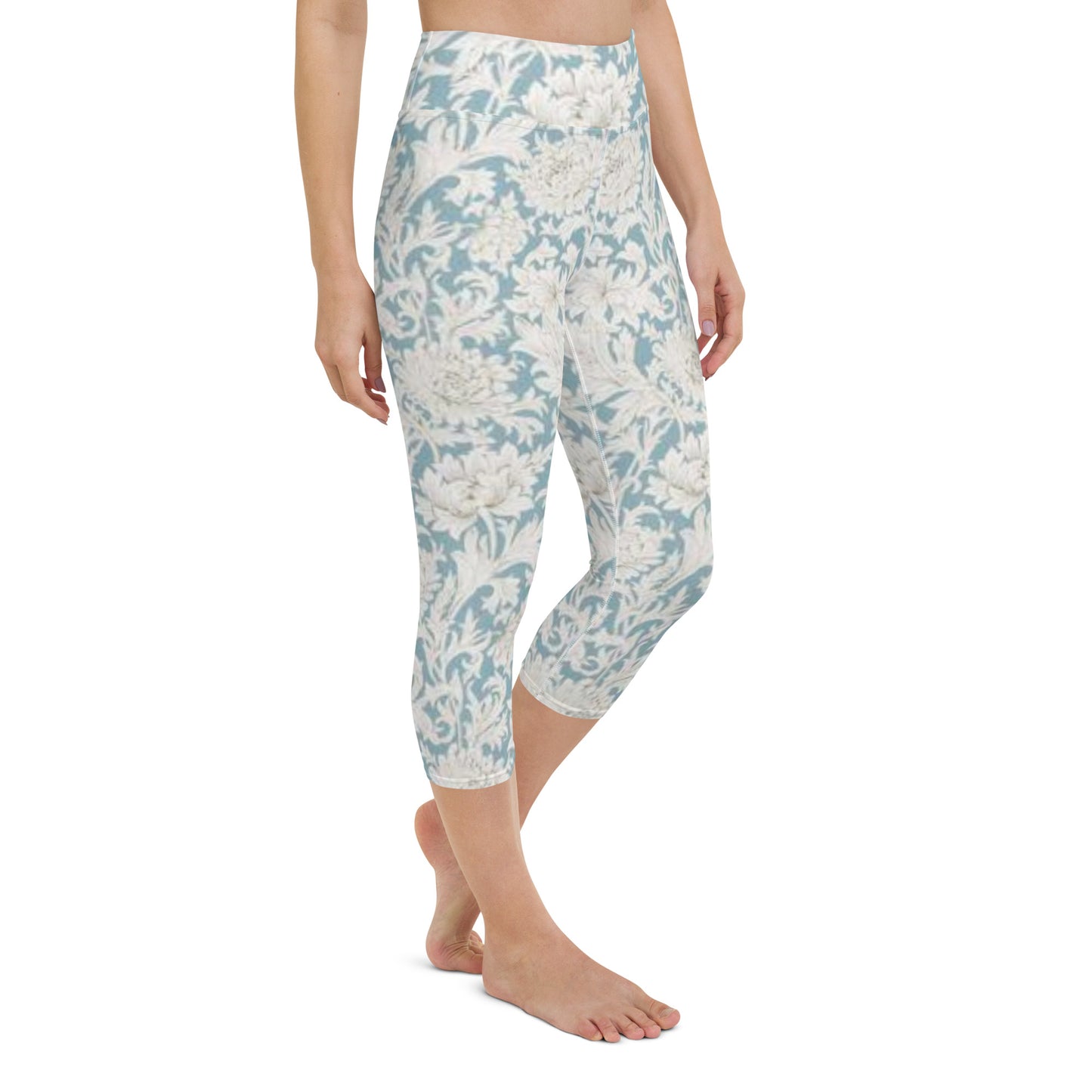 William Morris print yoga capri leggings