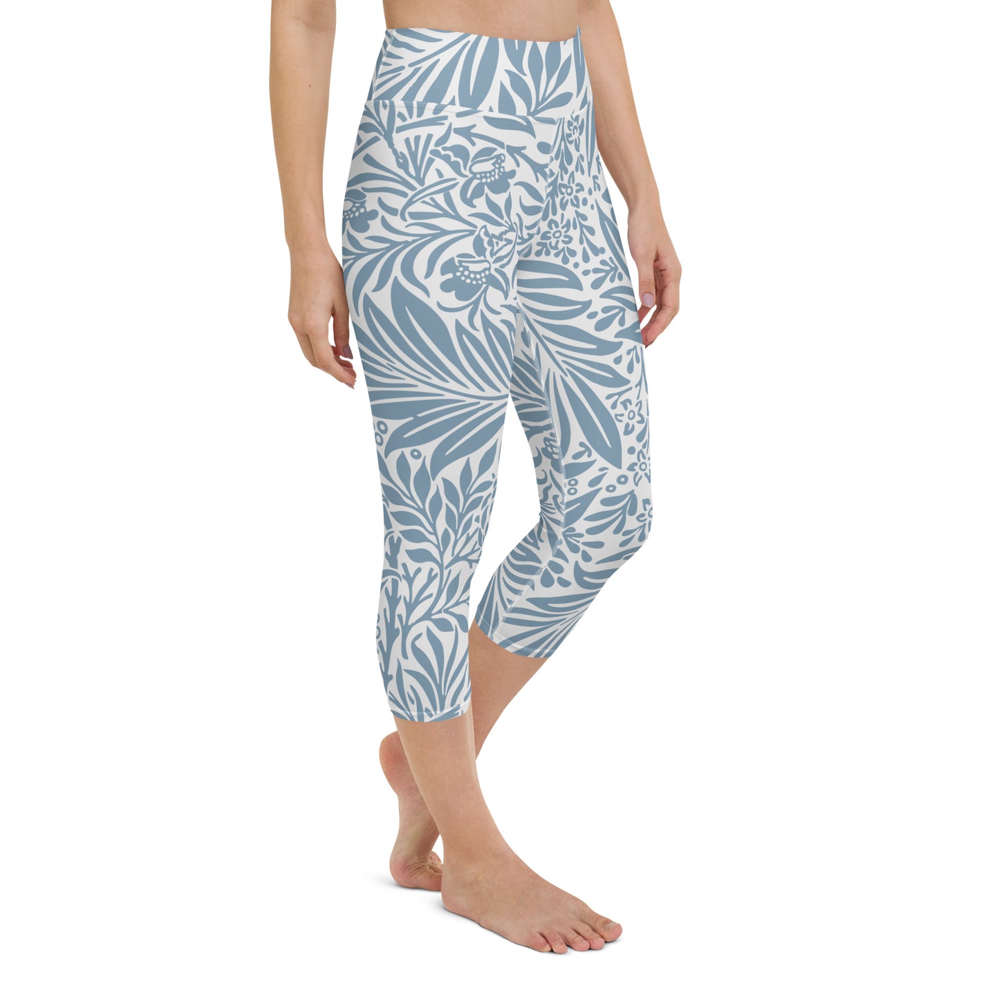 William Morris print yoga capri leggings