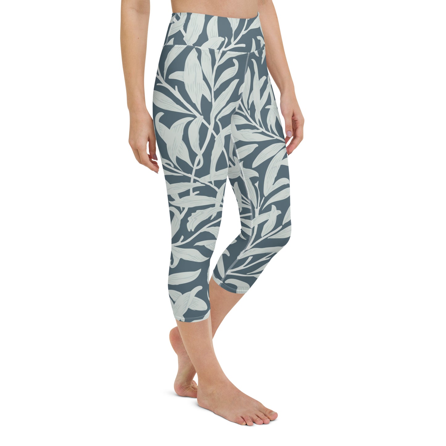 William Morris print yoga capri leggings