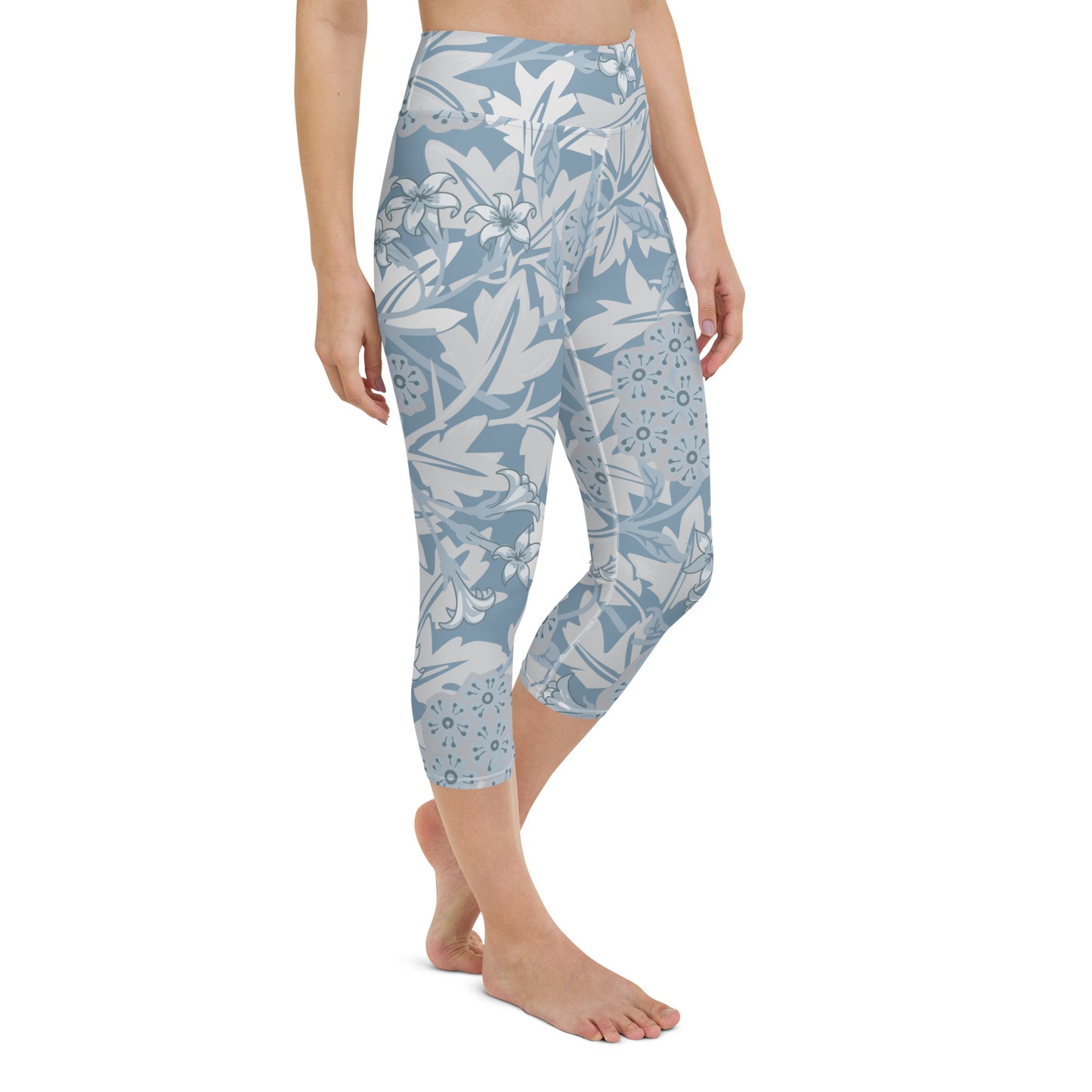 William Morris print yoga capri leggings