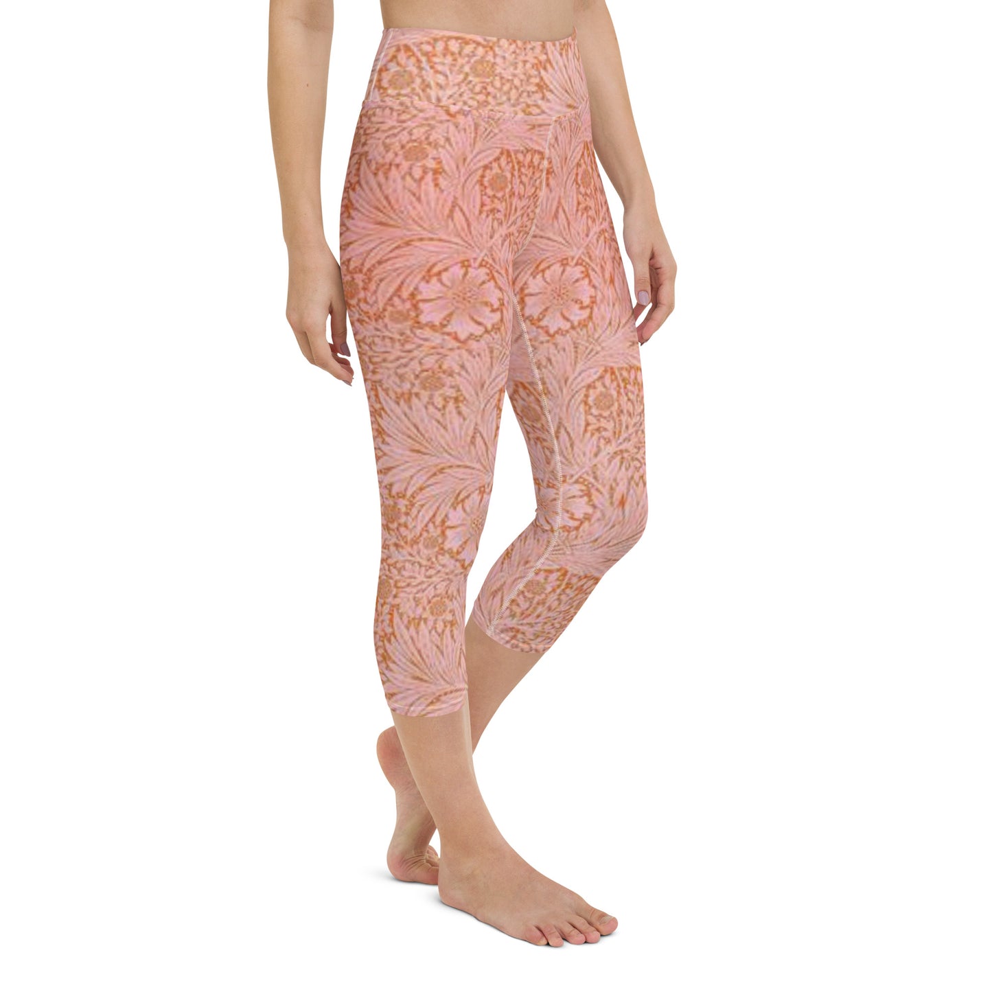 William Morris print yoga capri leggings