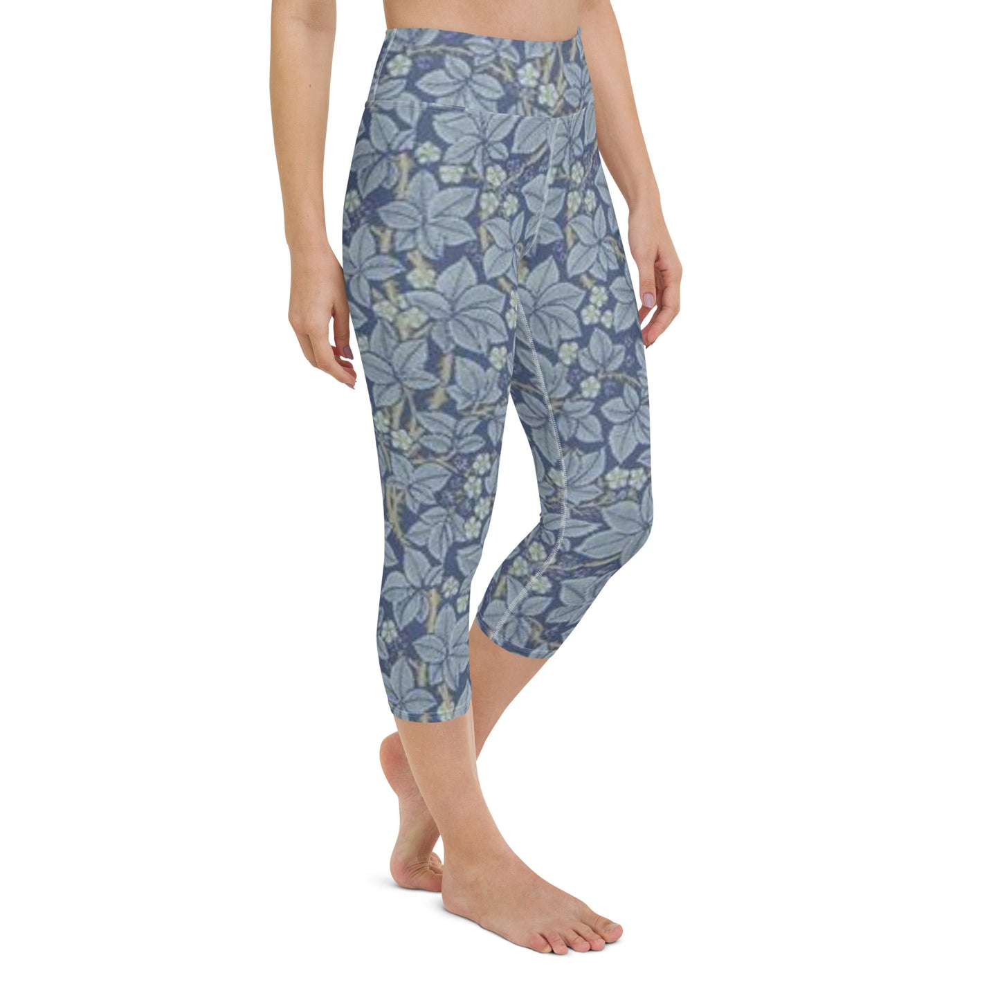 William Morris print yoga capri leggings