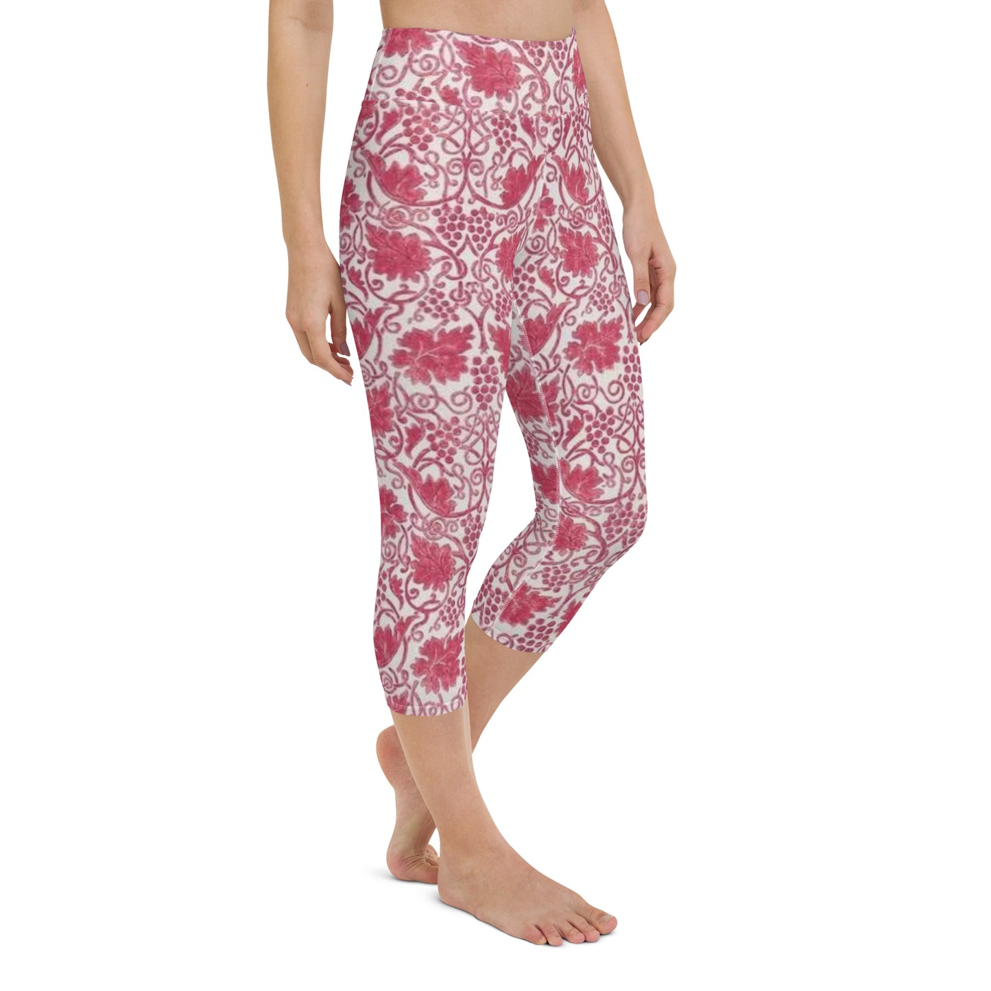 William Morris print yoga capri leggings