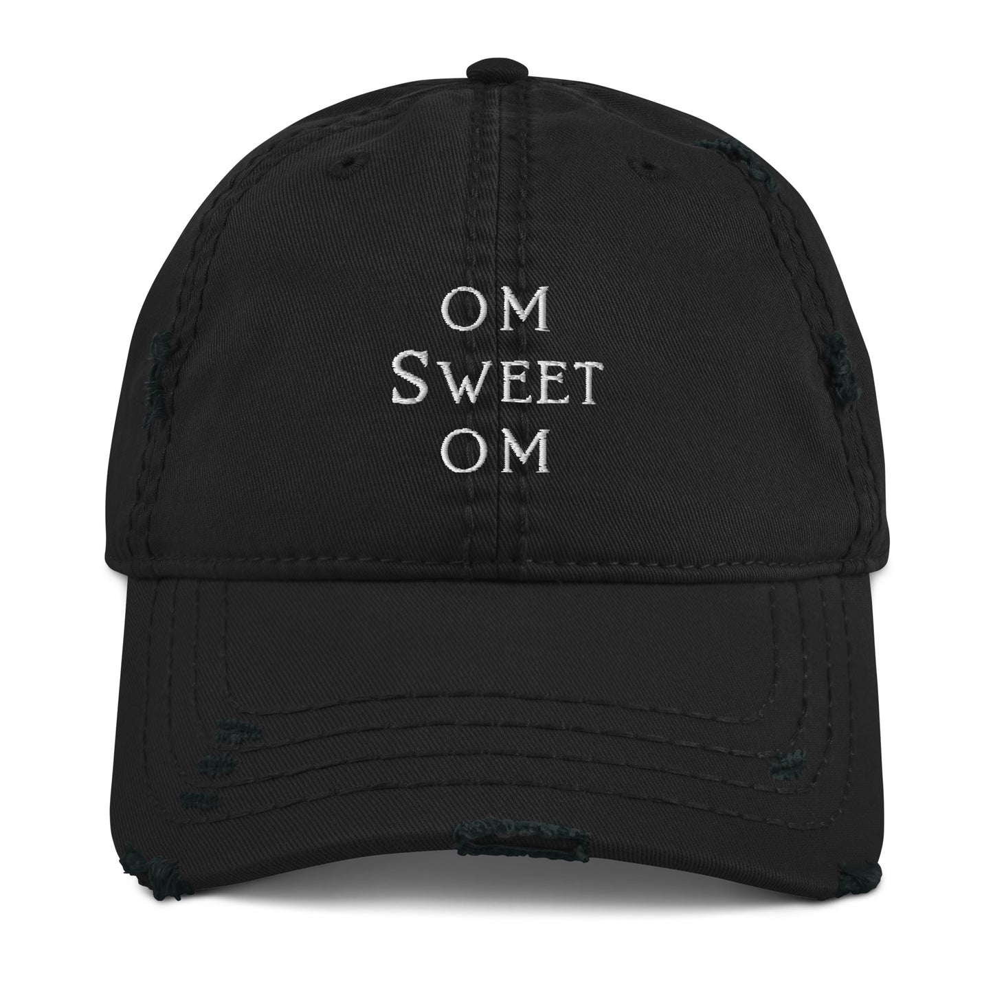 Om Sweet Om distressed baseball hat