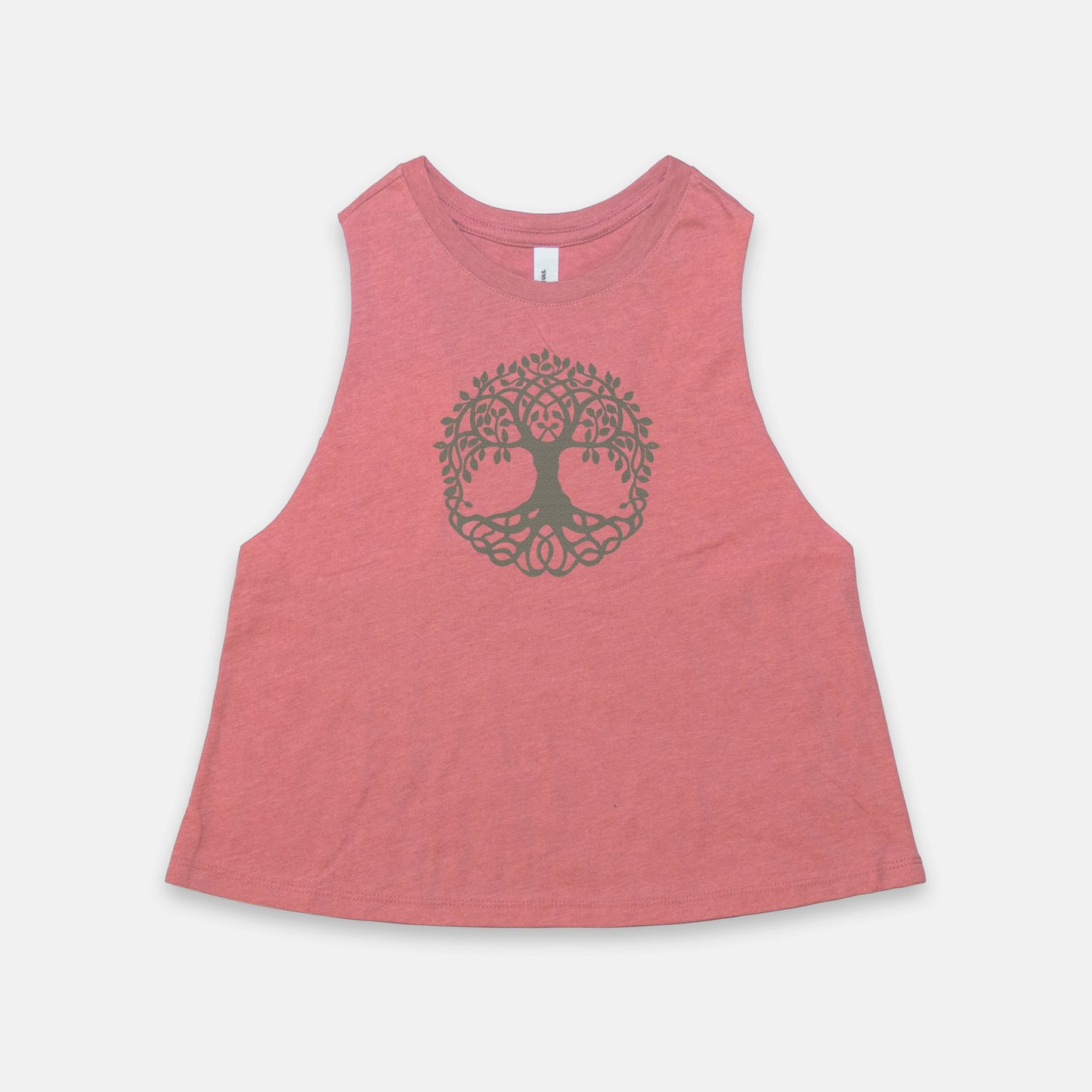 Tree of Life Yoga Racerback Cropped Tank