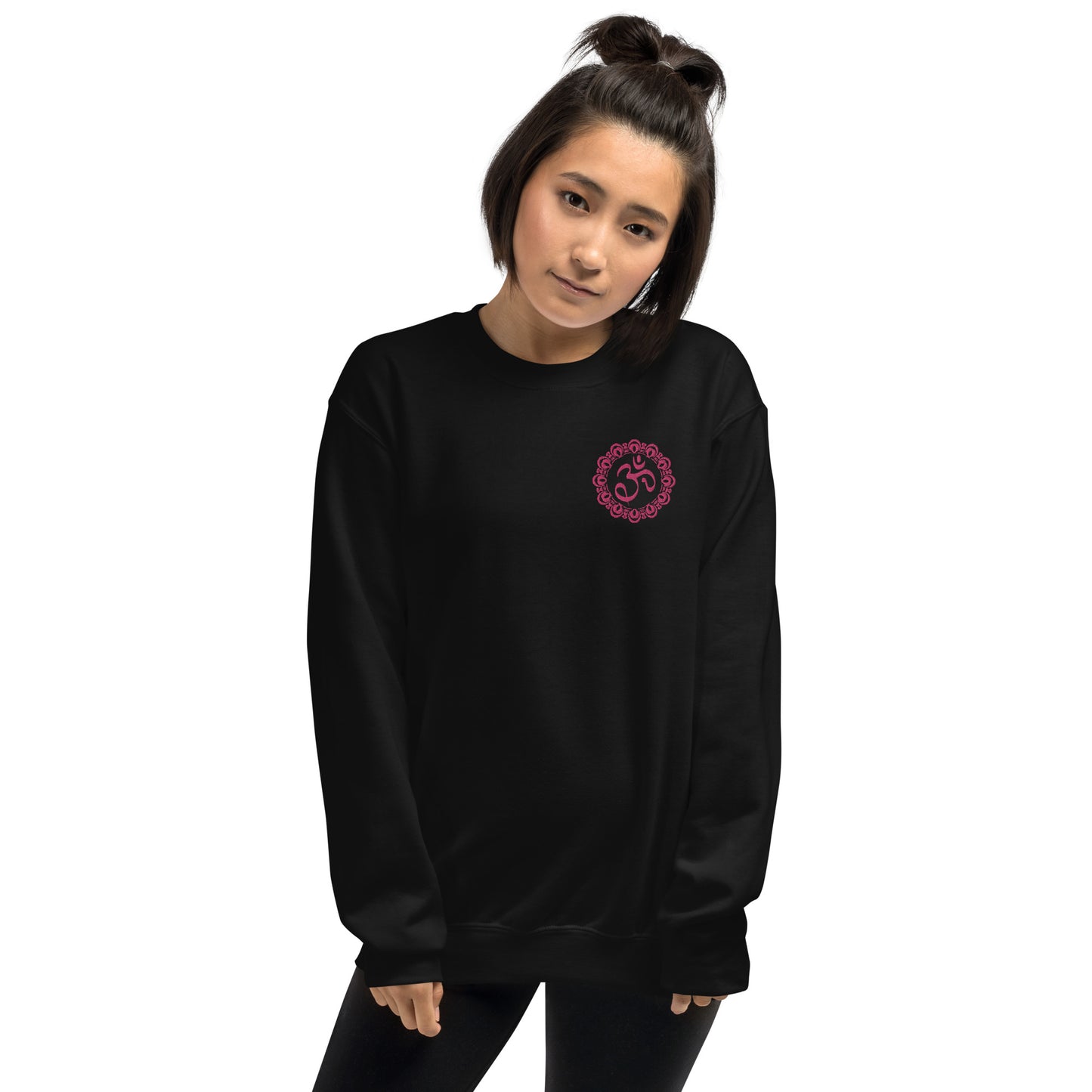 Embroidered Om Mandala unisex sweatshirt