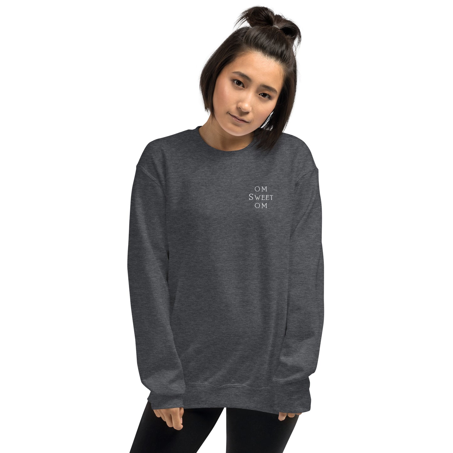 Embroidered Om Sweet Om unisex sweatshirt