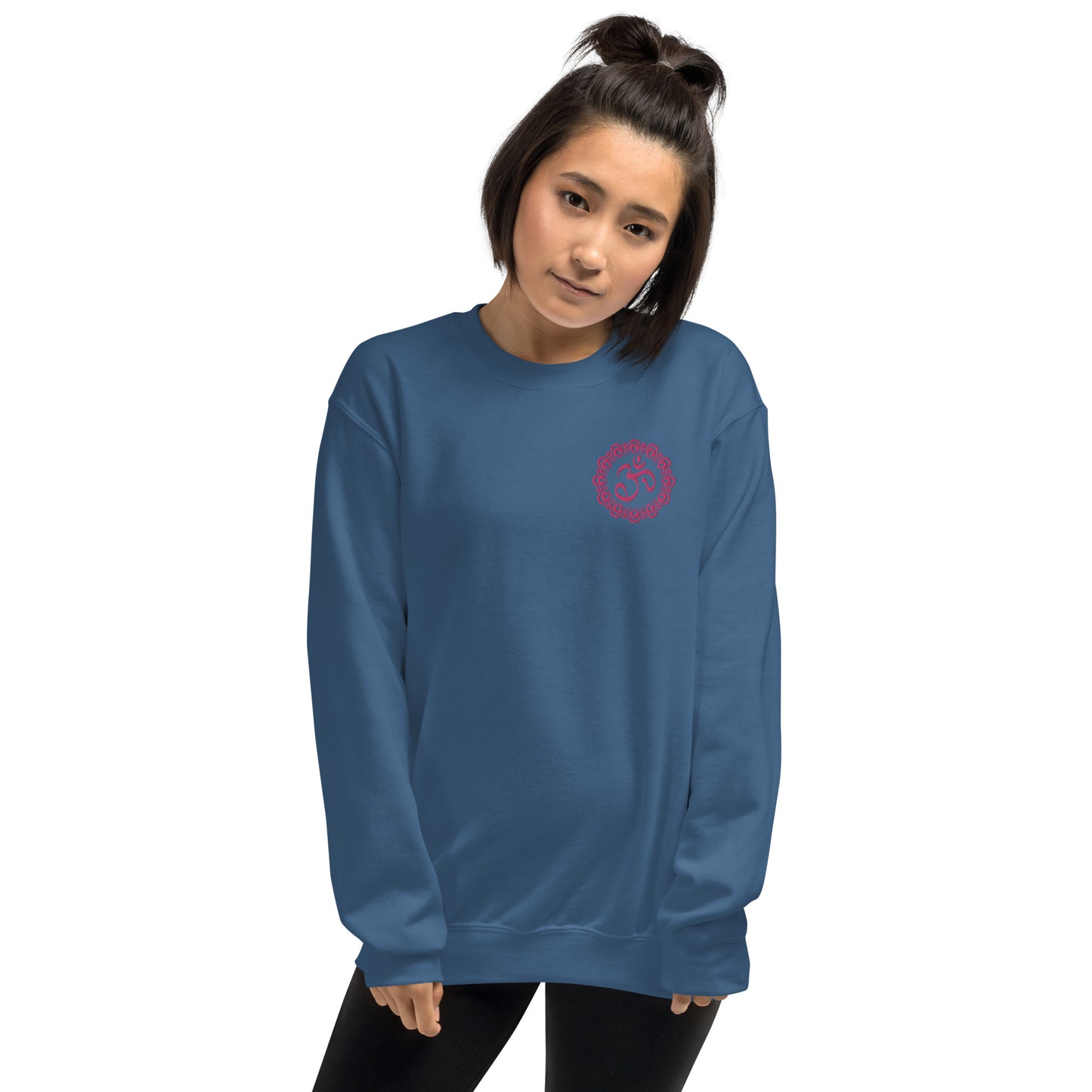 Embroidered Om Mandala unisex sweatshirt