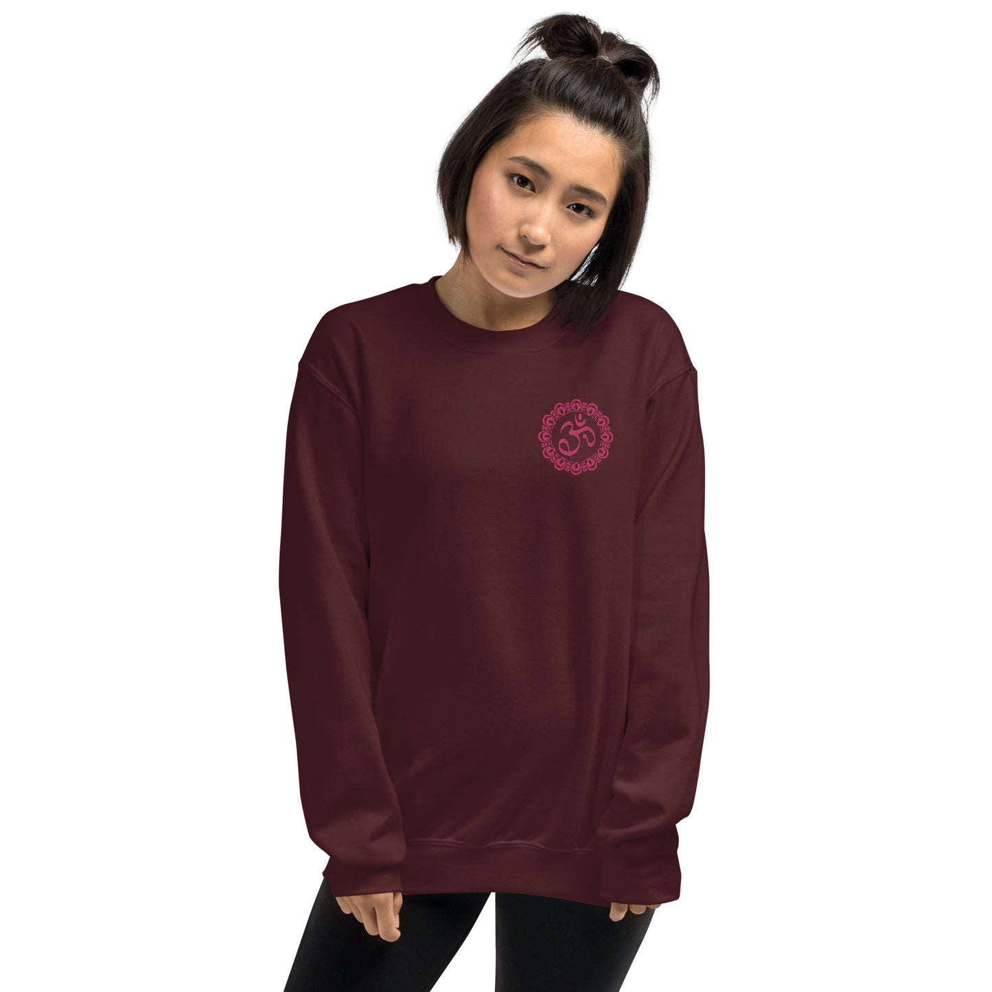 Embroidered Om Mandala unisex sweatshirt