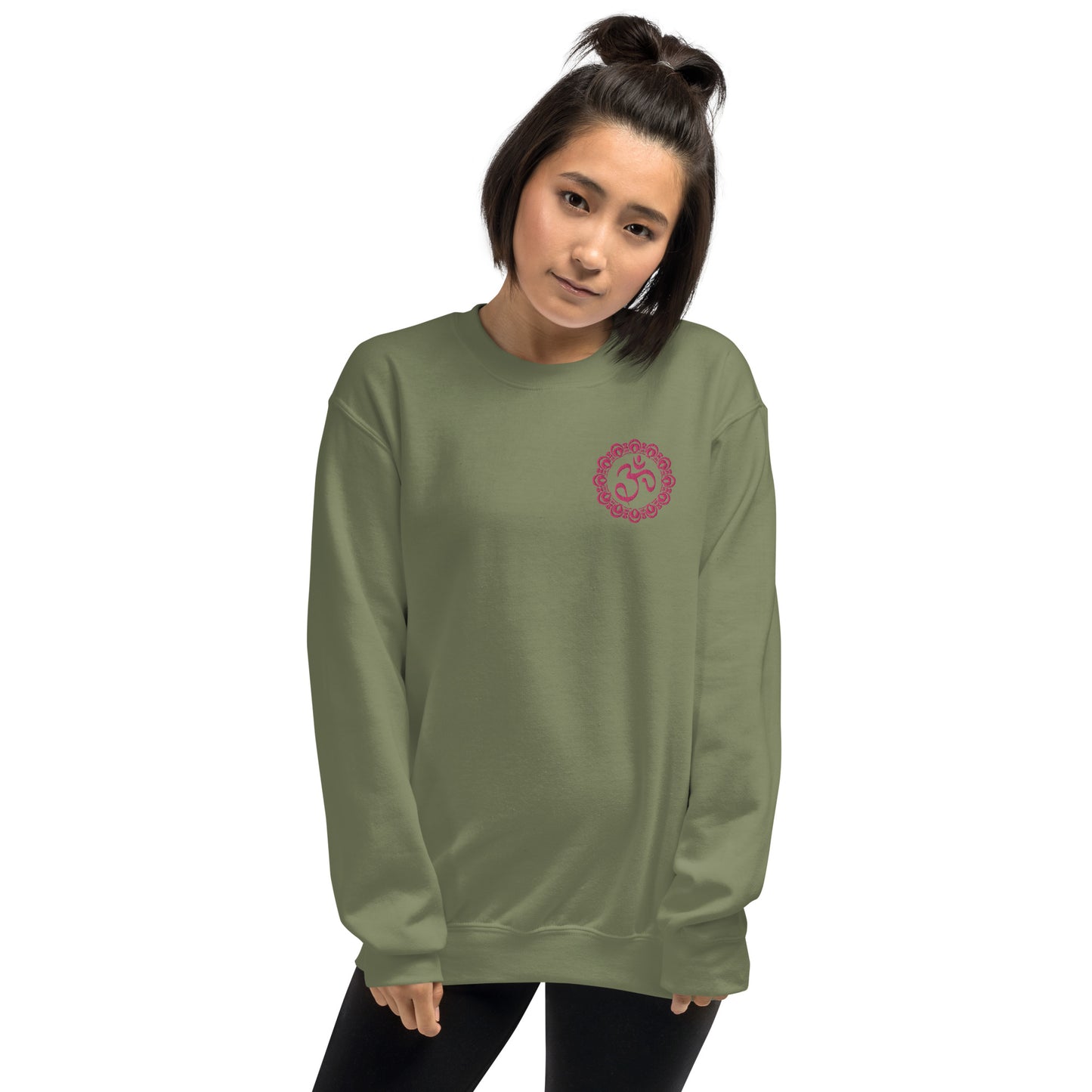 Embroidered Om Mandala unisex sweatshirt