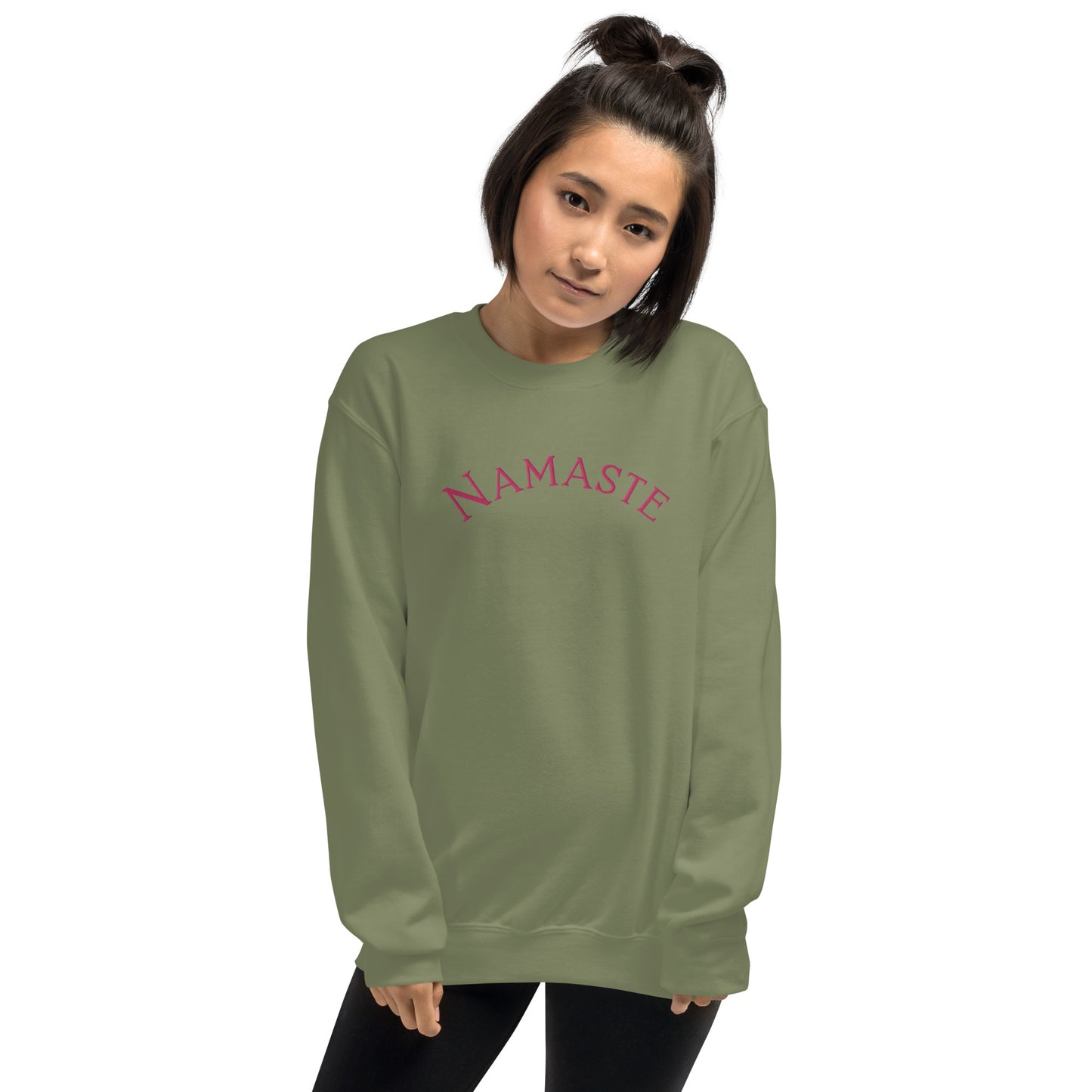 Embroidered Namaste unisex sweatshirt