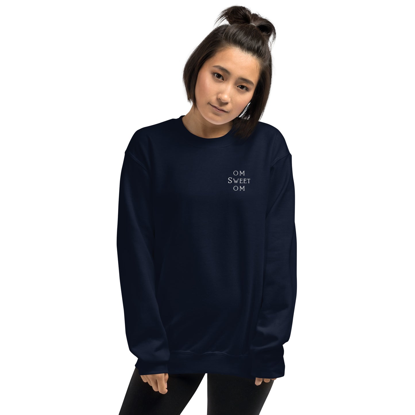 Embroidered Om Sweet Om unisex sweatshirt