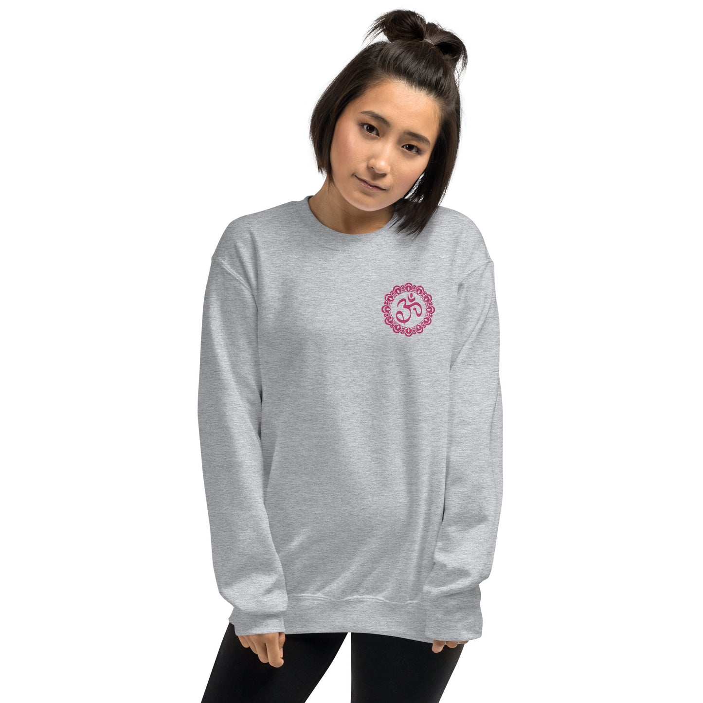 Embroidered Om Mandala unisex sweatshirt