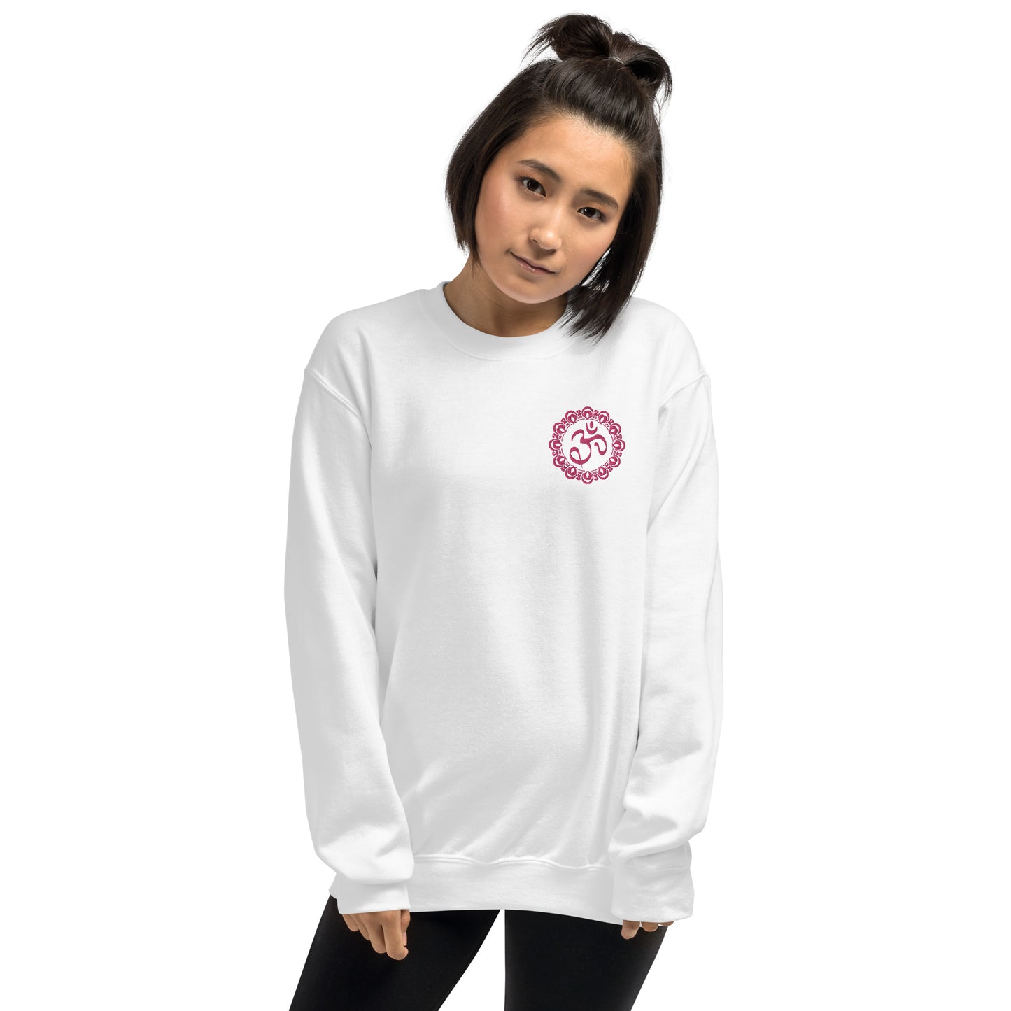 Embroidered Om Mandala unisex sweatshirt