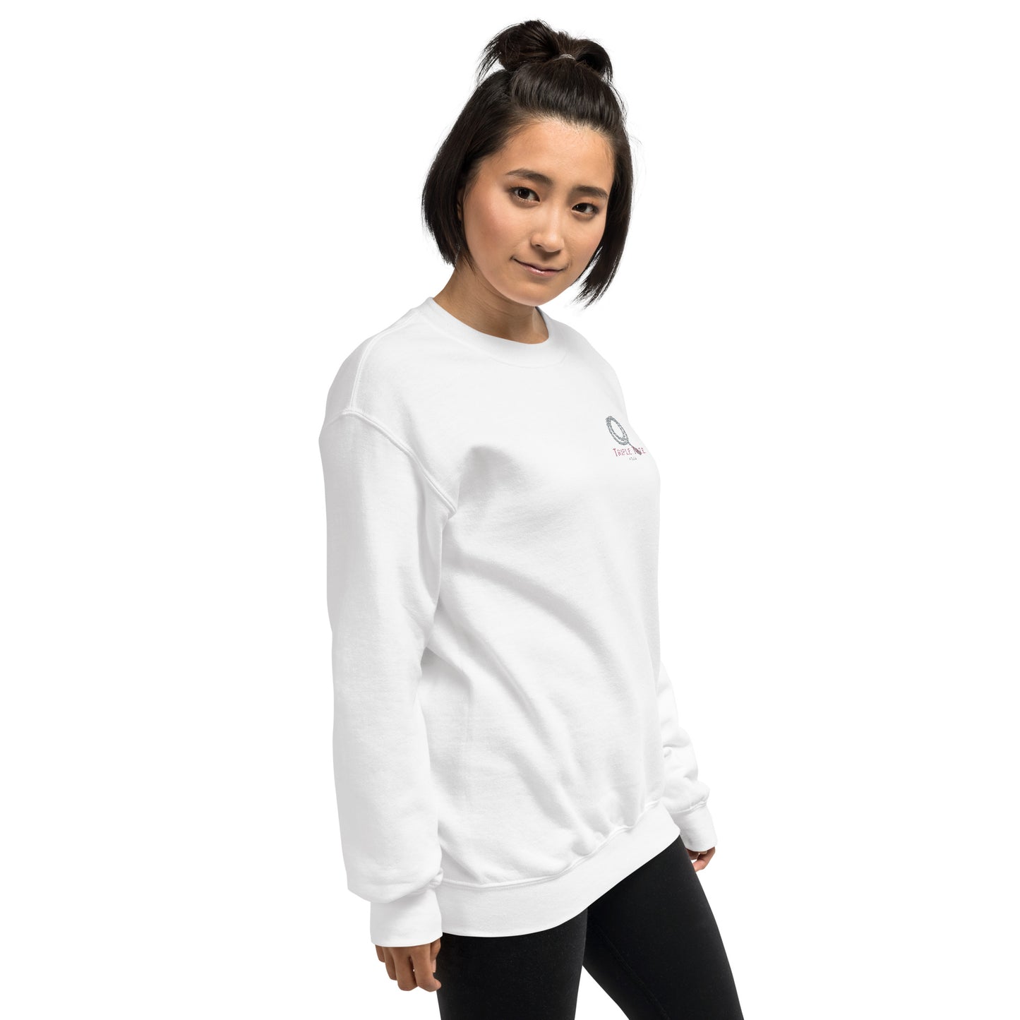 Embroidered Triple Tree Yoga logo unisex sweatshirt