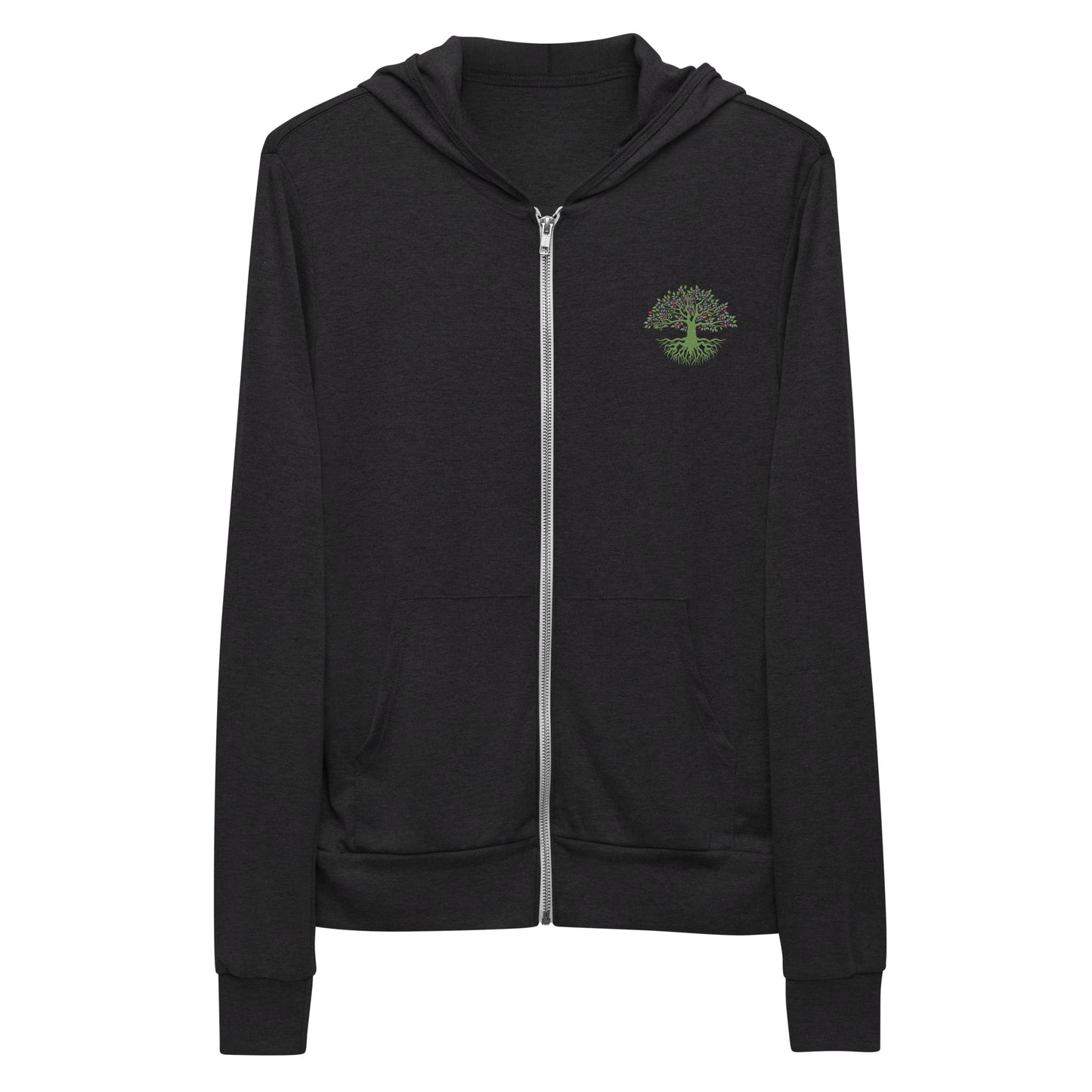 Embroidered Tree of Life unisex zip hoodie