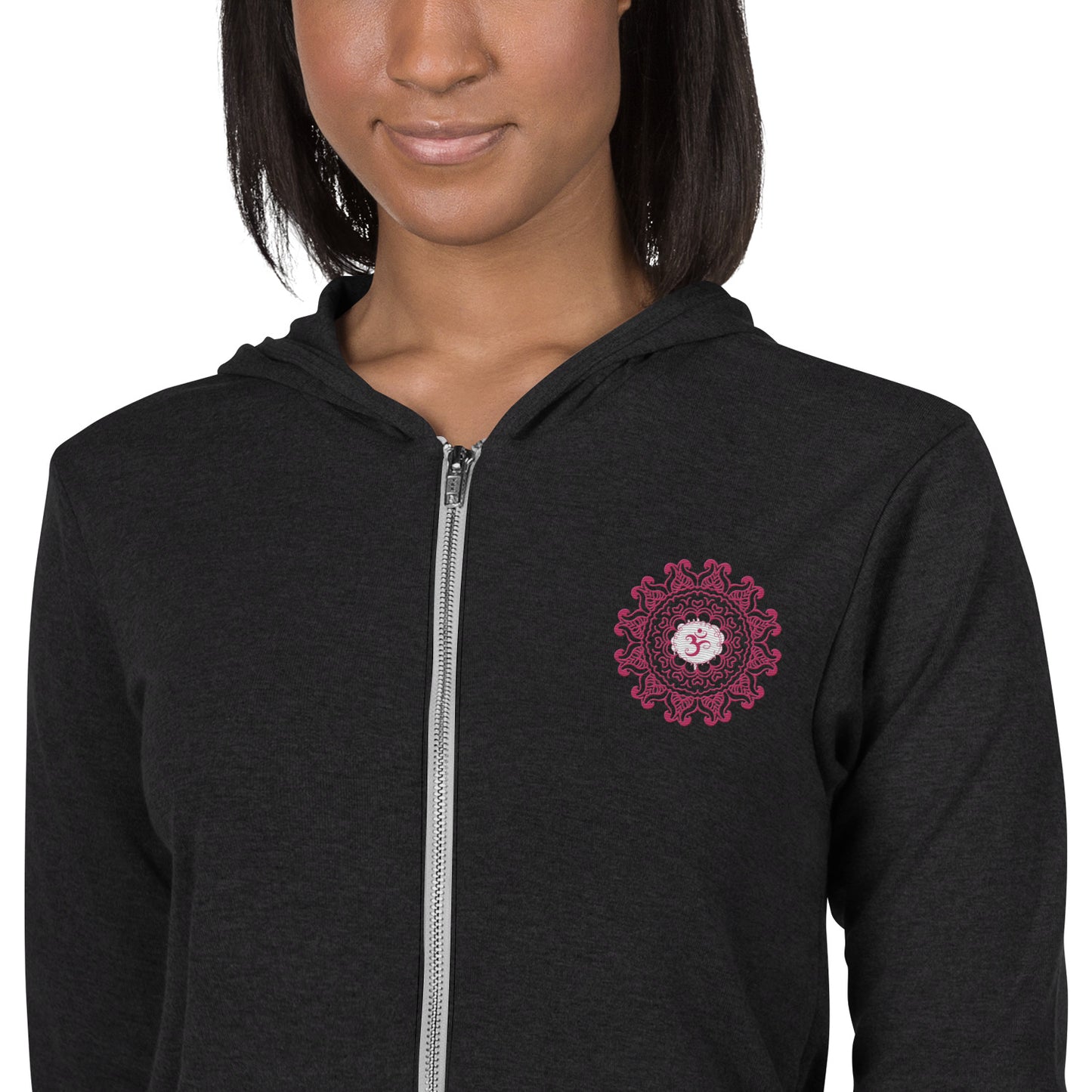 Om Mandala unisex zip hoodie