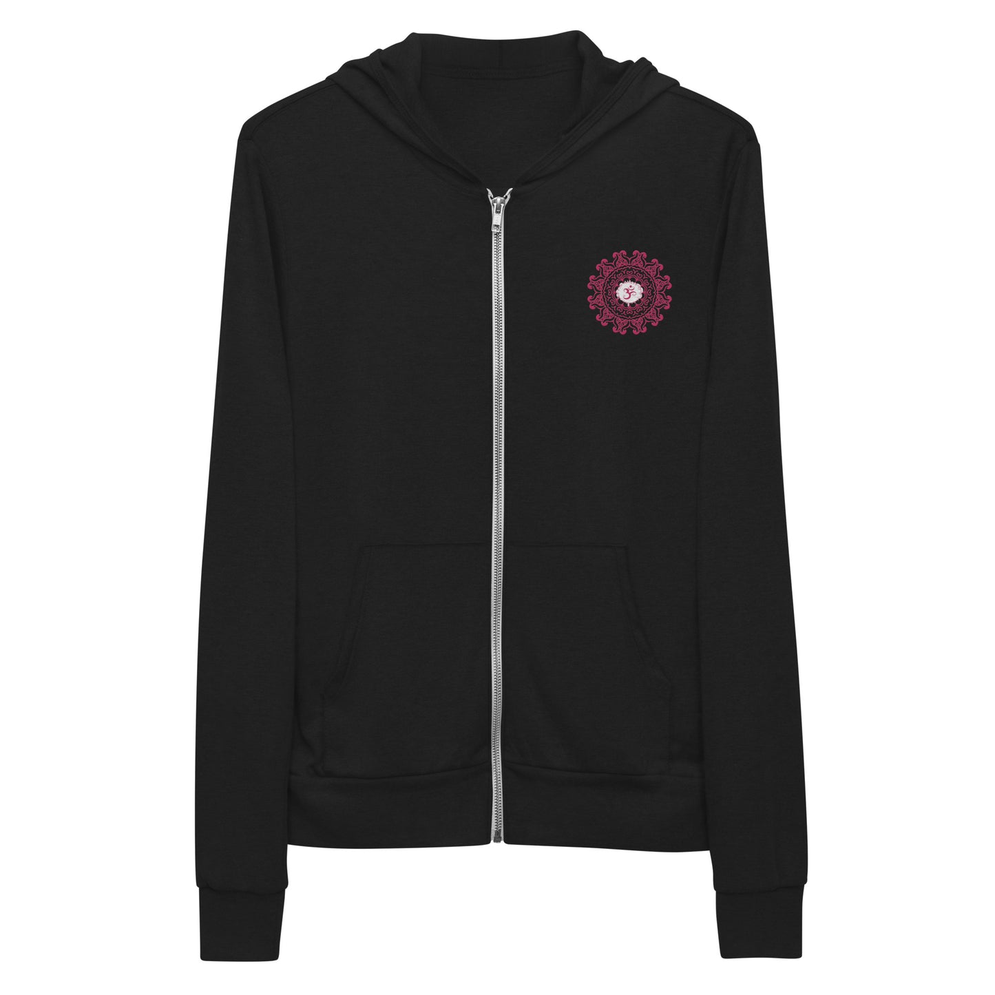 Om Mandala unisex zip hoodie