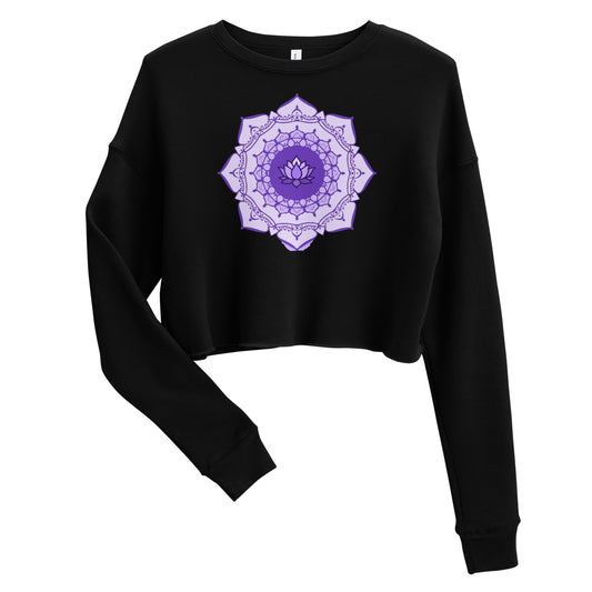 Om Mandala crop sweatshirt