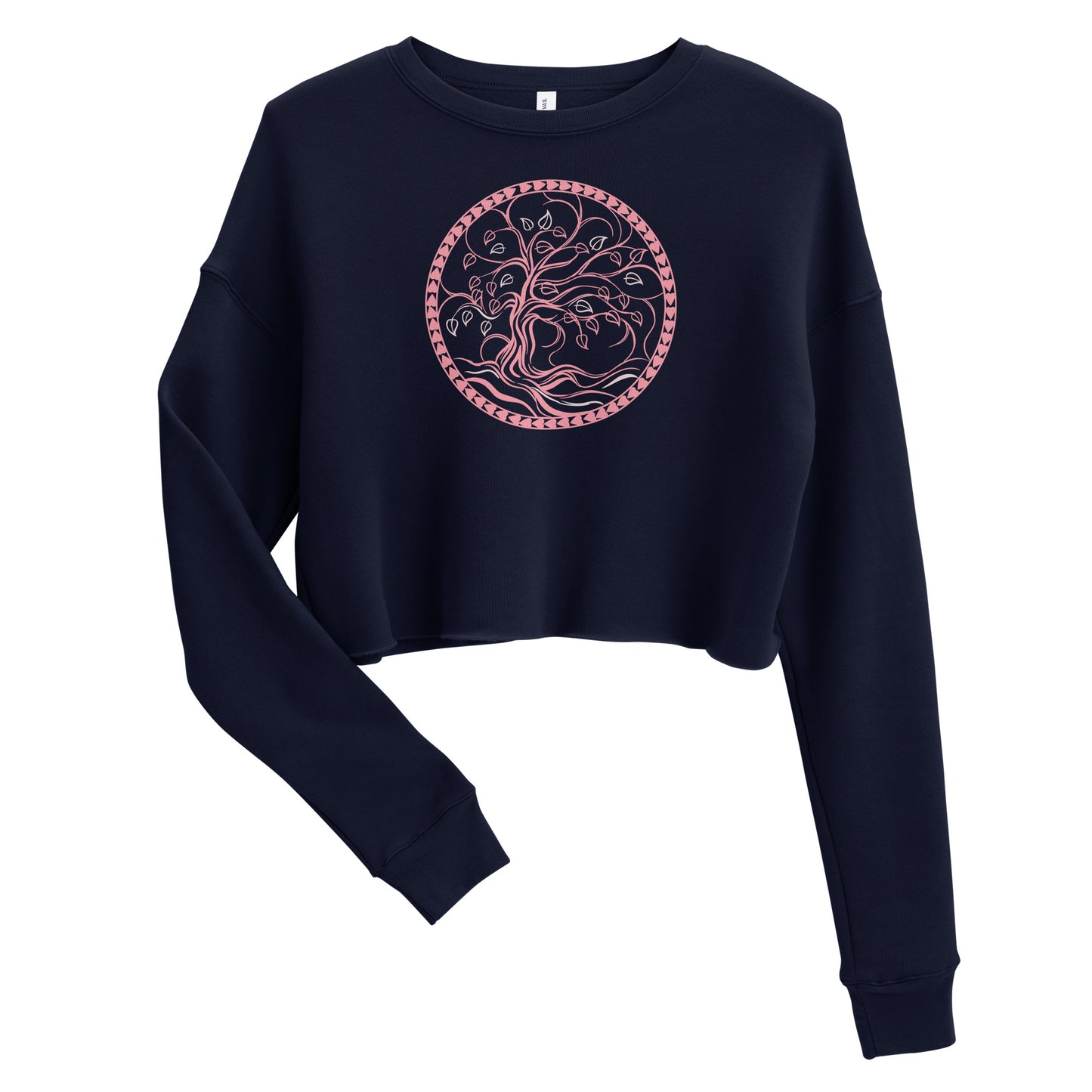 Pink Tree of Life crop sweatshirt