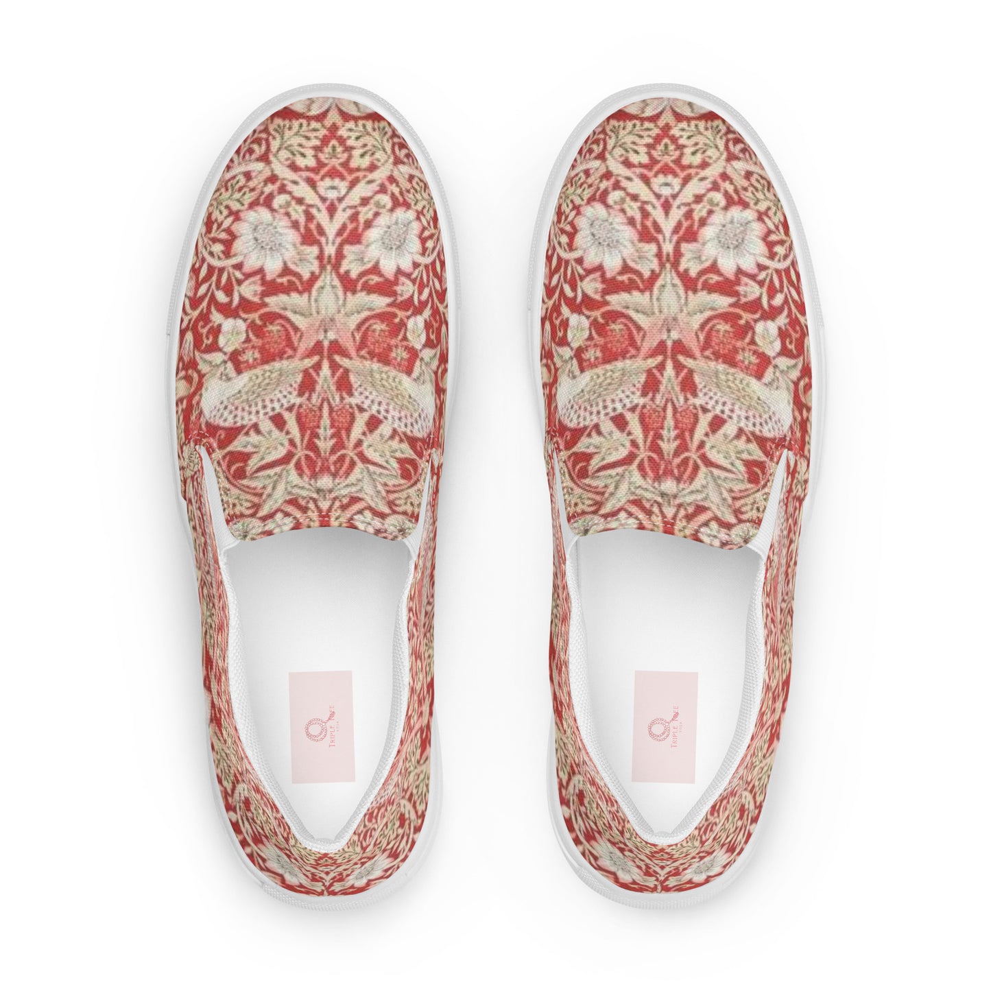 William Morris print women’s slip-on canvas sneakers