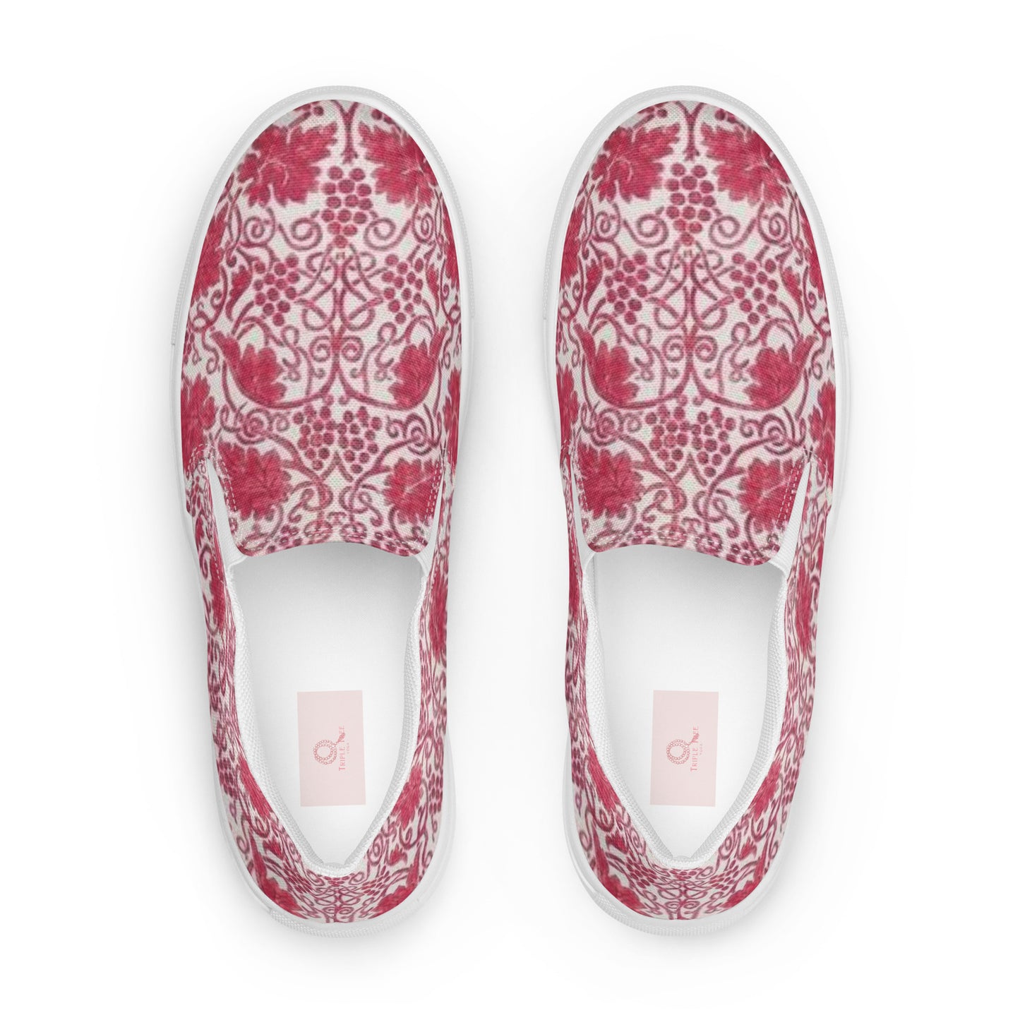 William Morris print women’s slip-on canvas sneakers