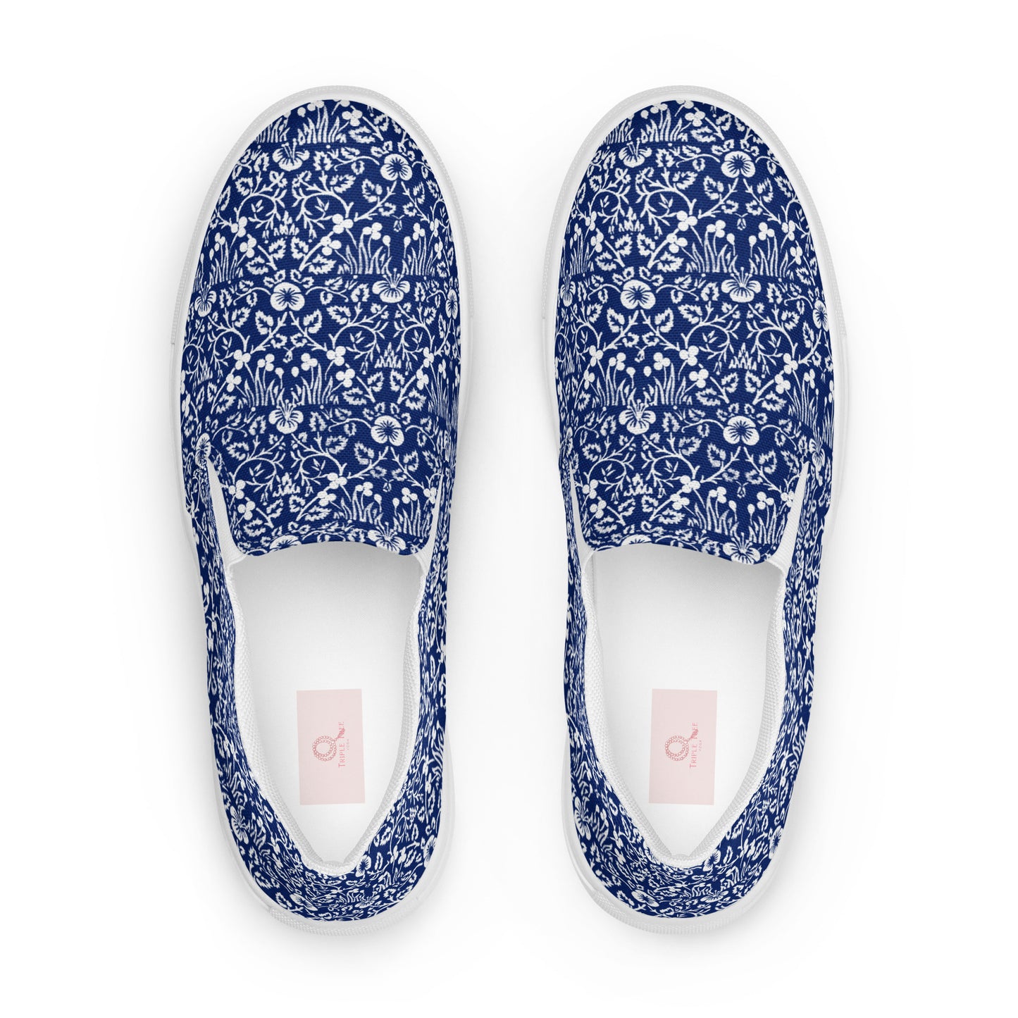 William Morris print women’s slip-on canvas sneakers